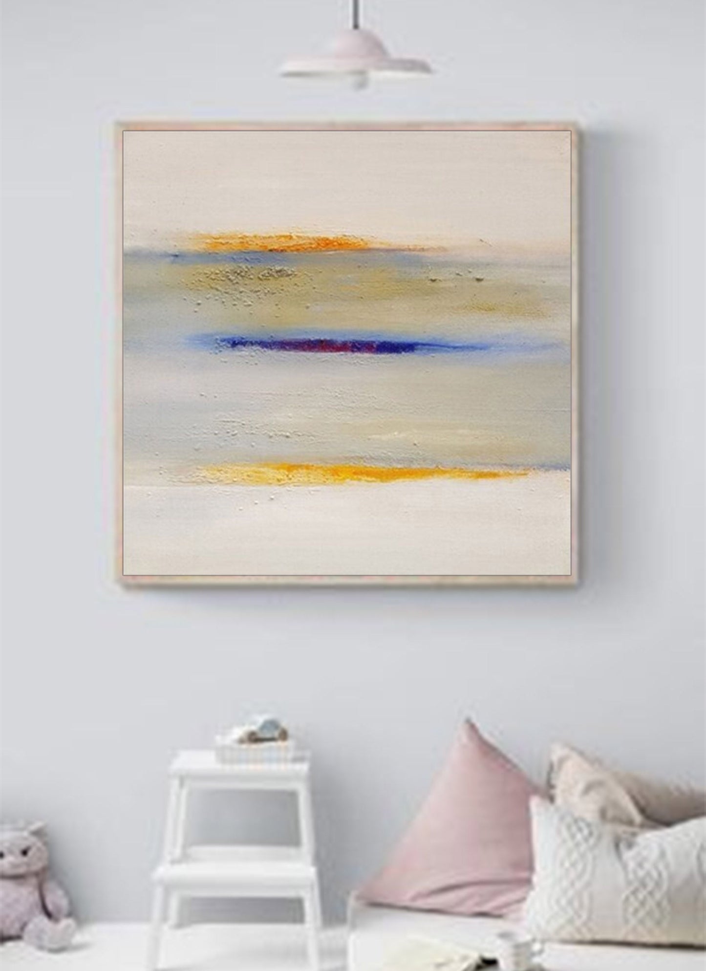 Serene Horizon - Horizontal Wall Art Minimalist Abstract Painting