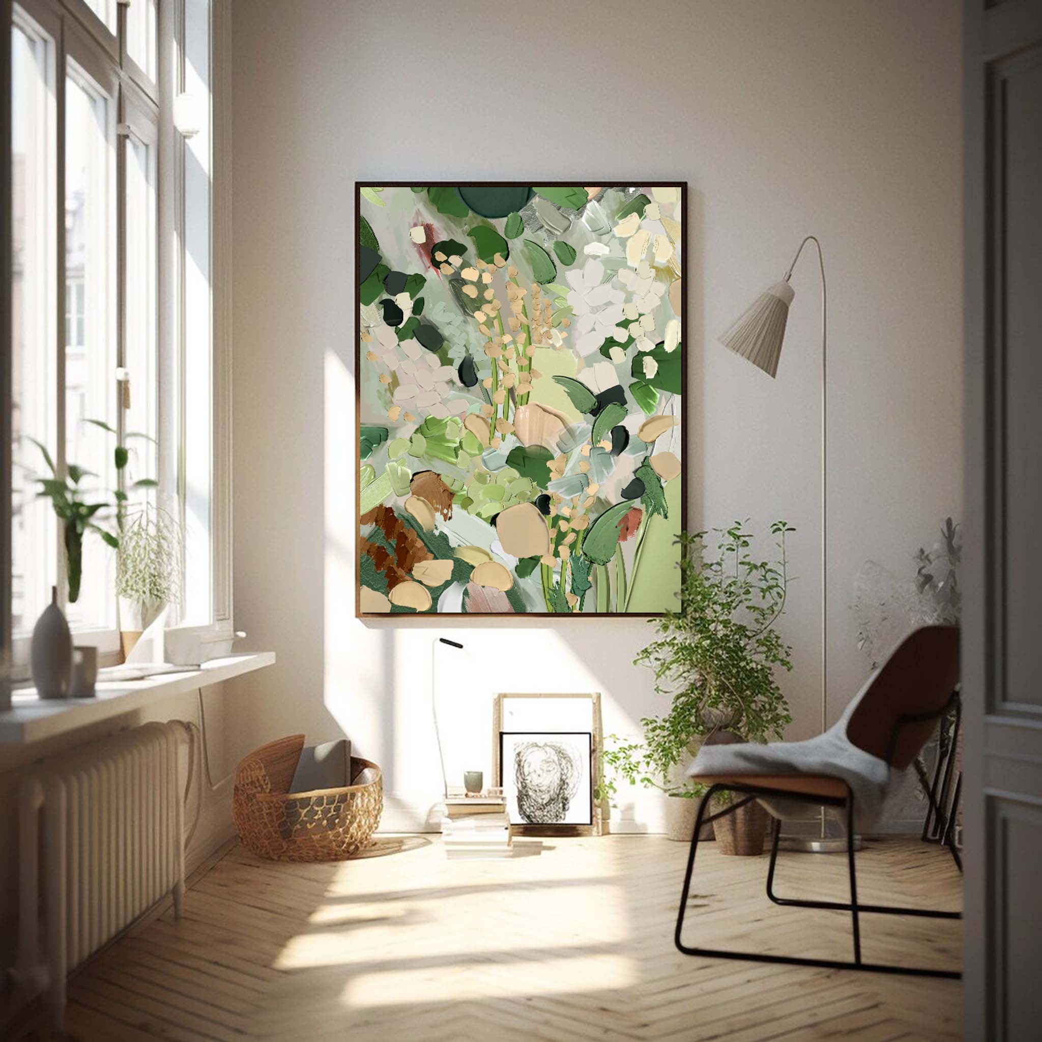 Abstract Canvas Art #AB095