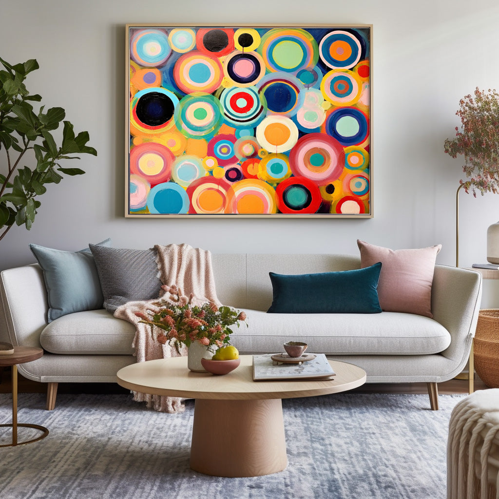 Joyful Rhythm - Pop Art Inspired Colorful Abstract Canvas