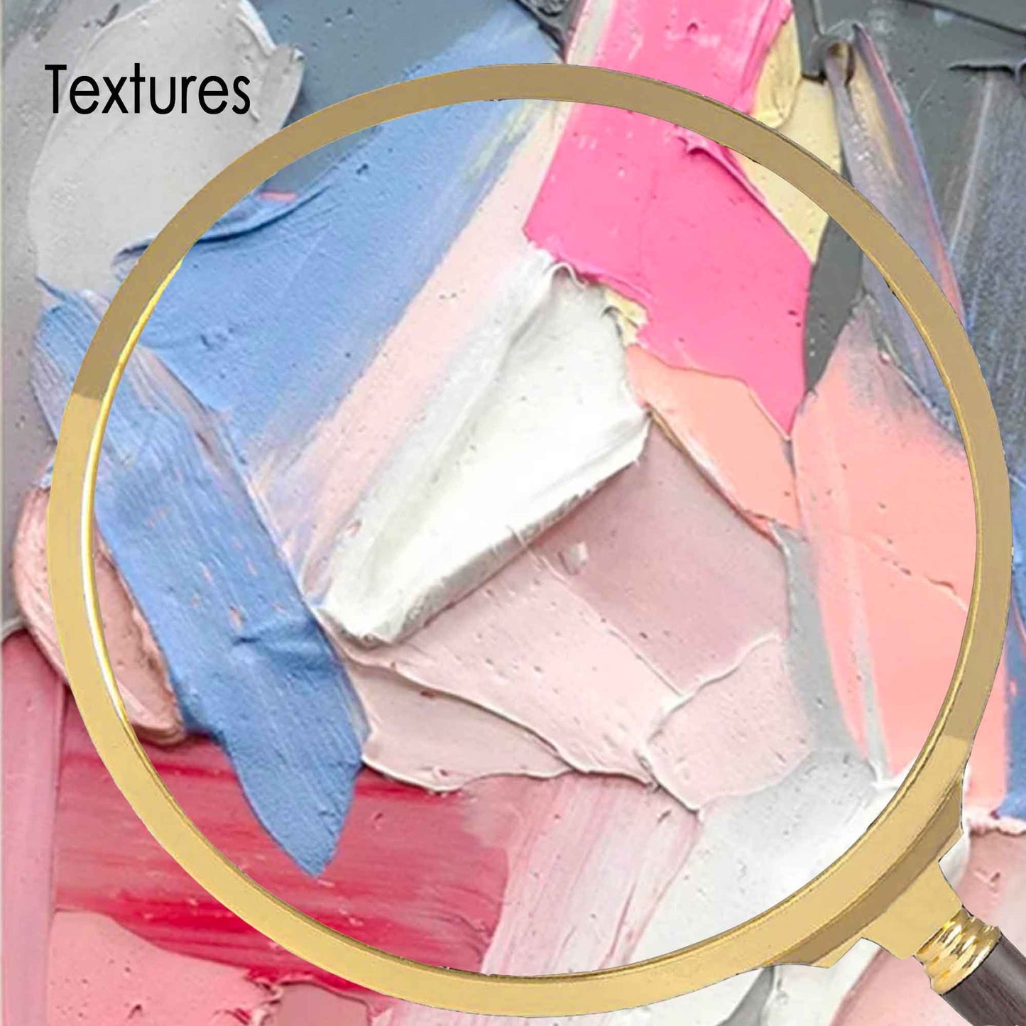 Pastel Layers - Abstract Canvas Painting Textured Impasto Art