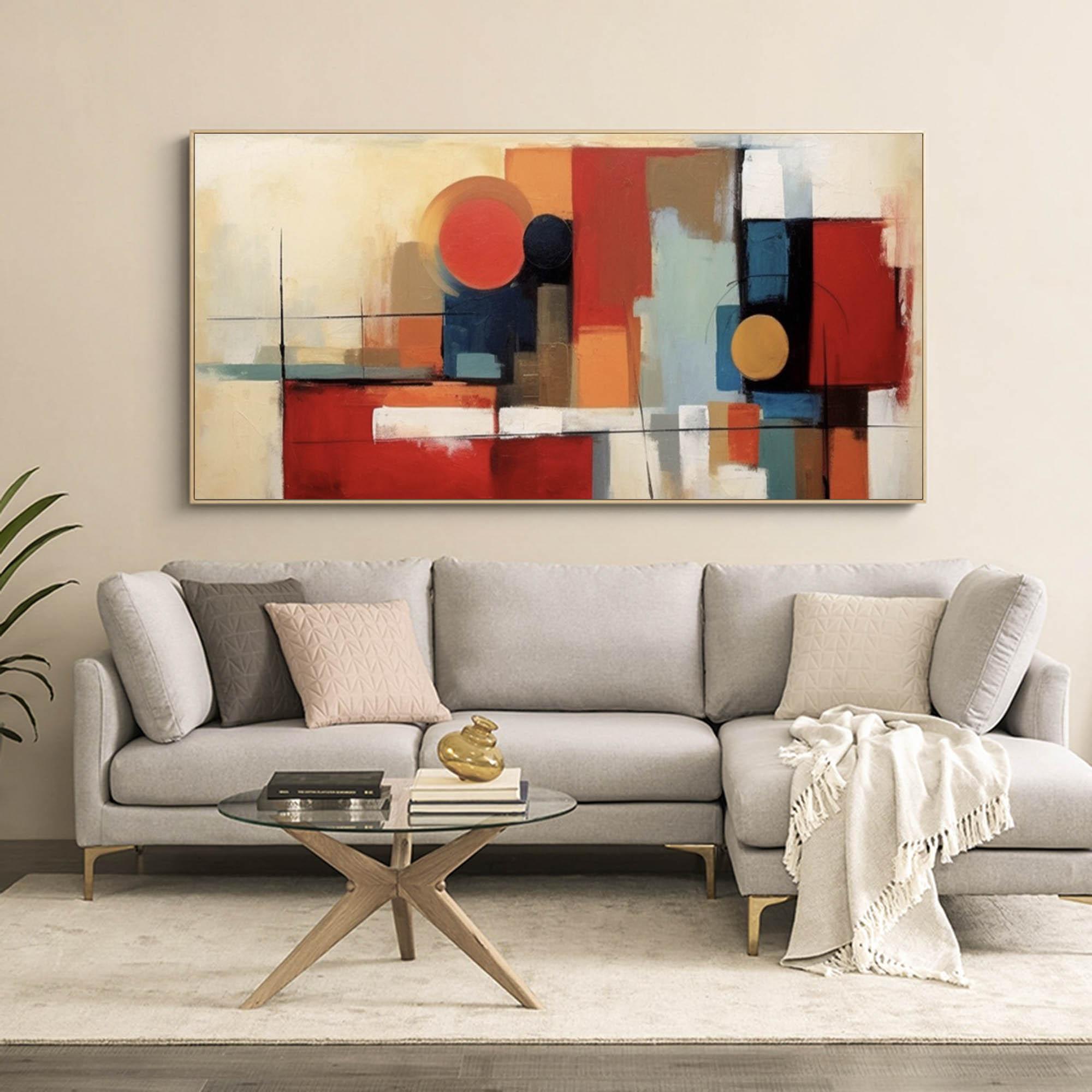 Geometric Canvas Art #GE007