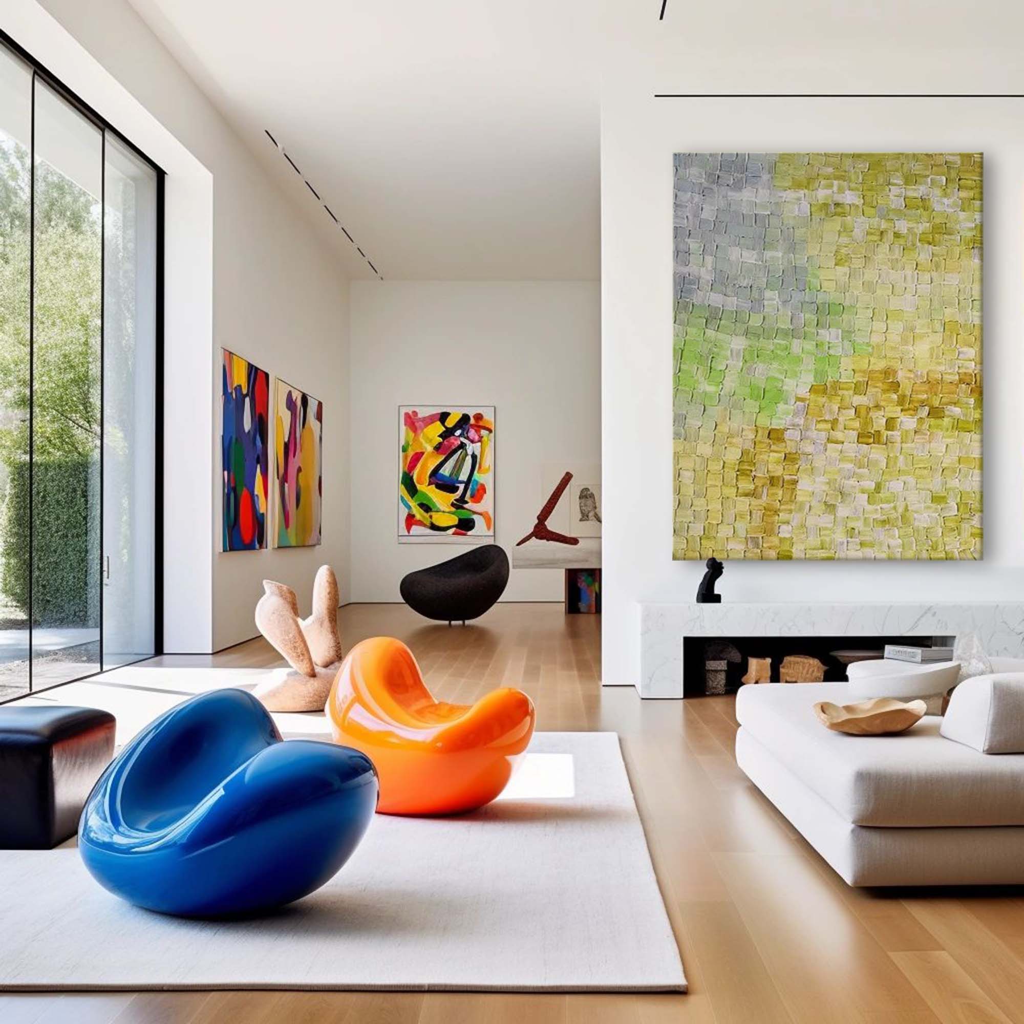 Abstract Canvas Art #AB244