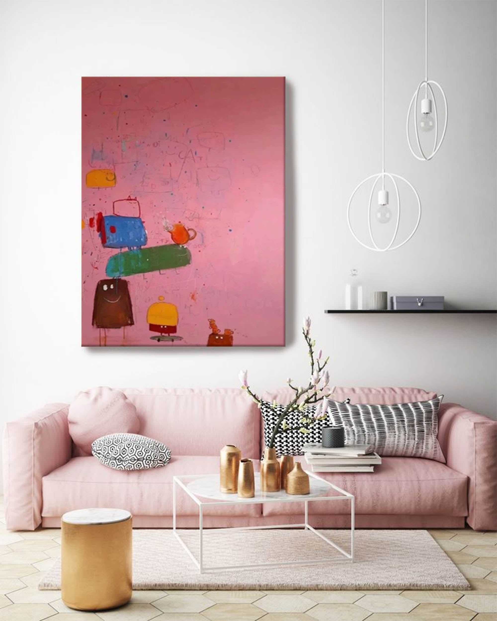 Abstract Canvas Art #AB052