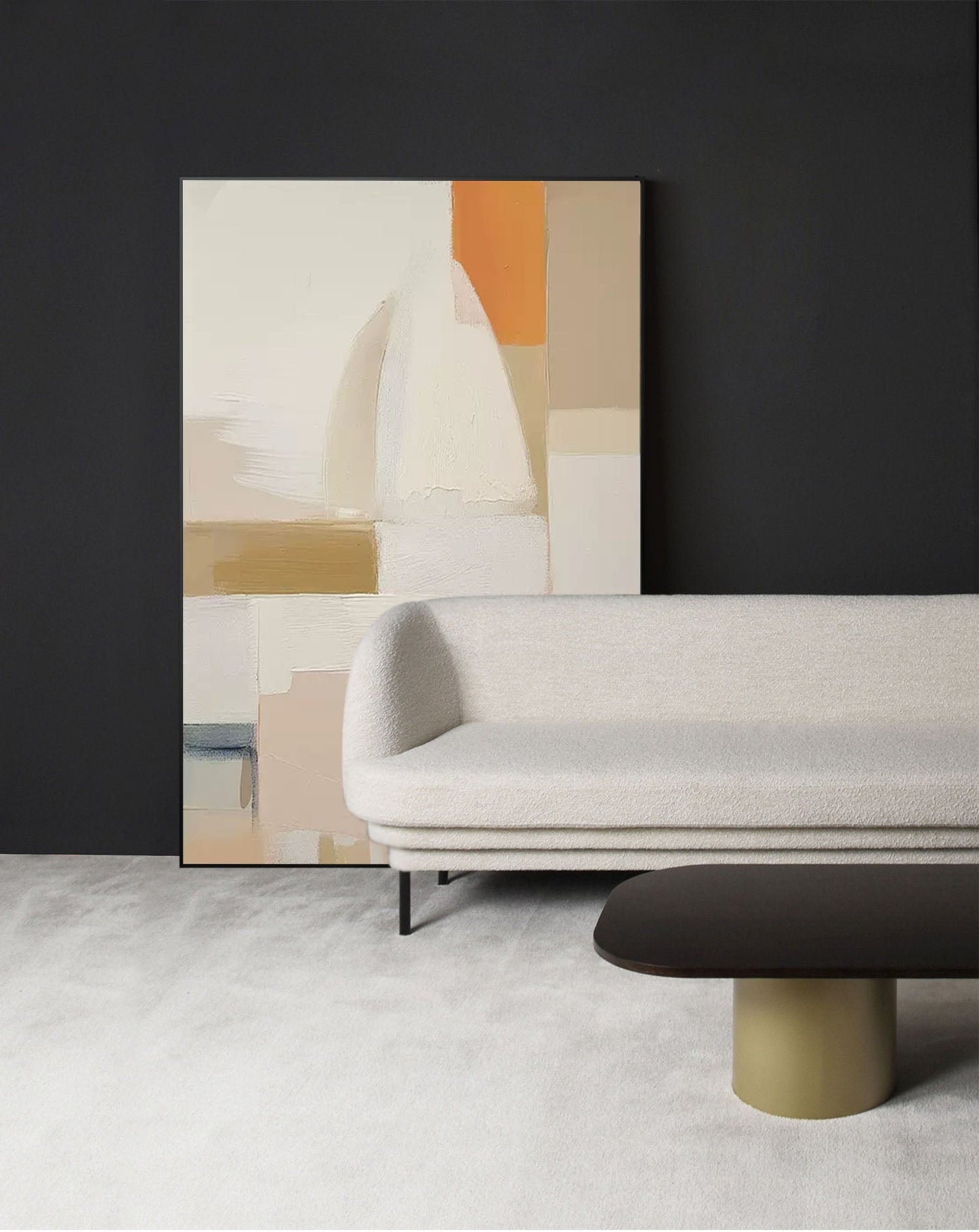 Serene Forms - Abstract Architectural Art in Earth Tones