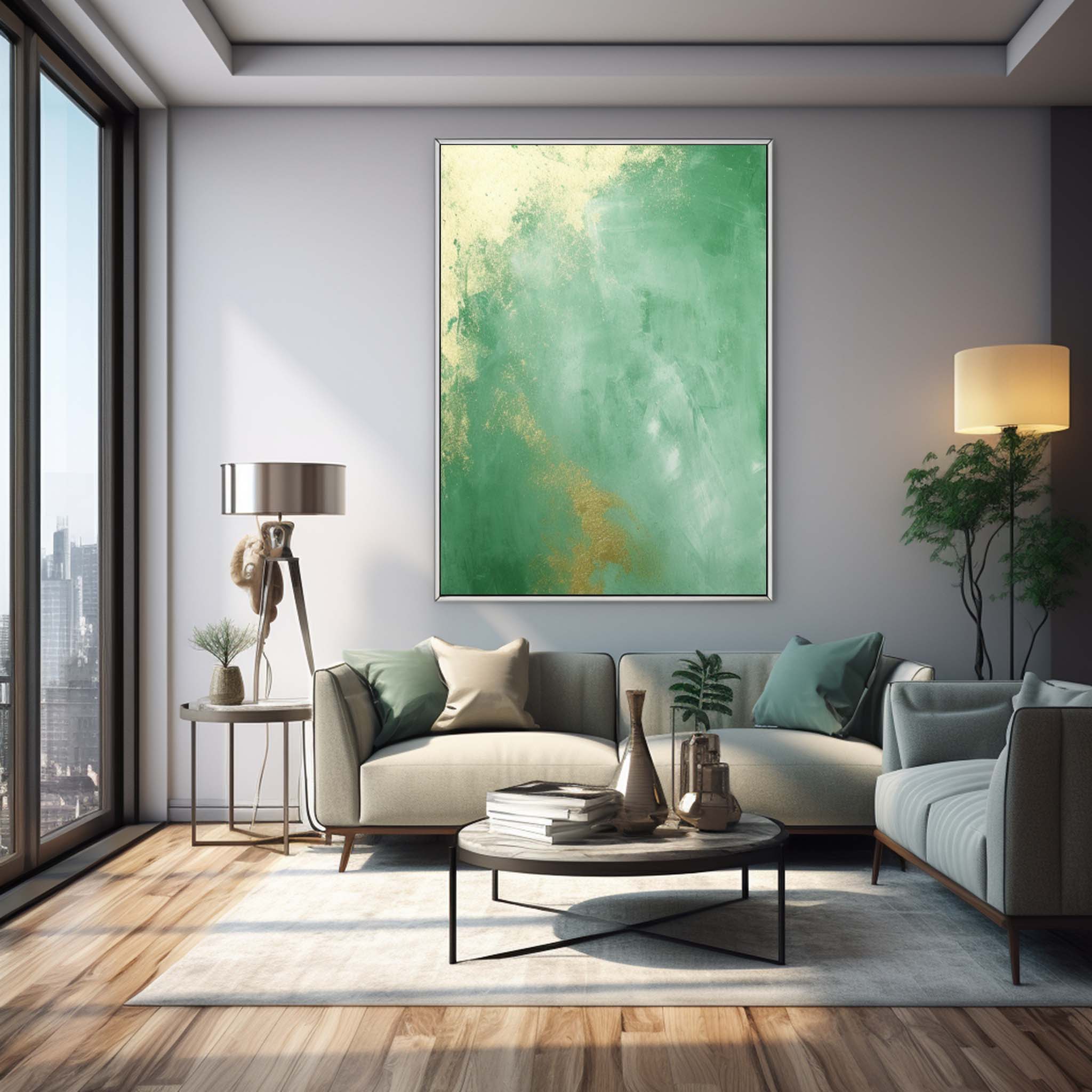 Abstract Canvas Art #AB351