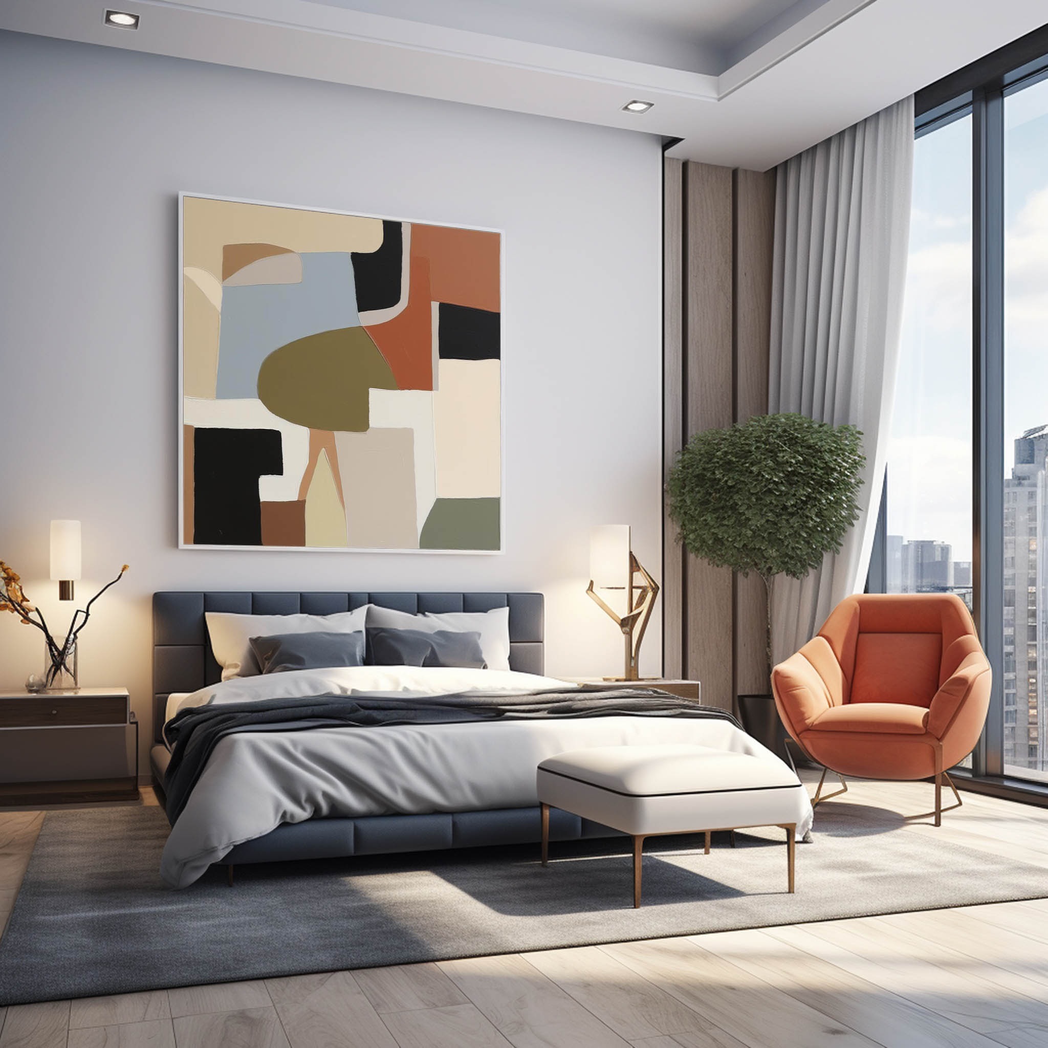 Abstract Canvas Art #AB337