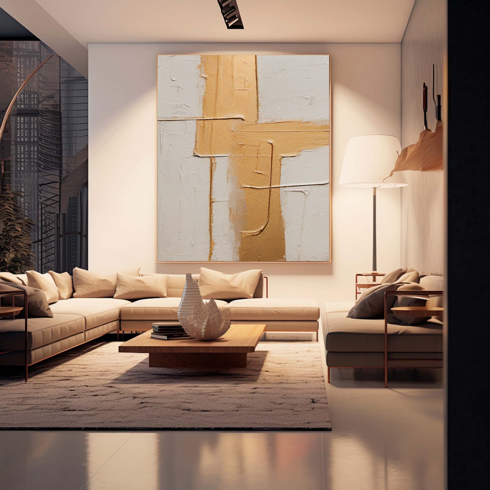 Abstract Canvas Art #AB363