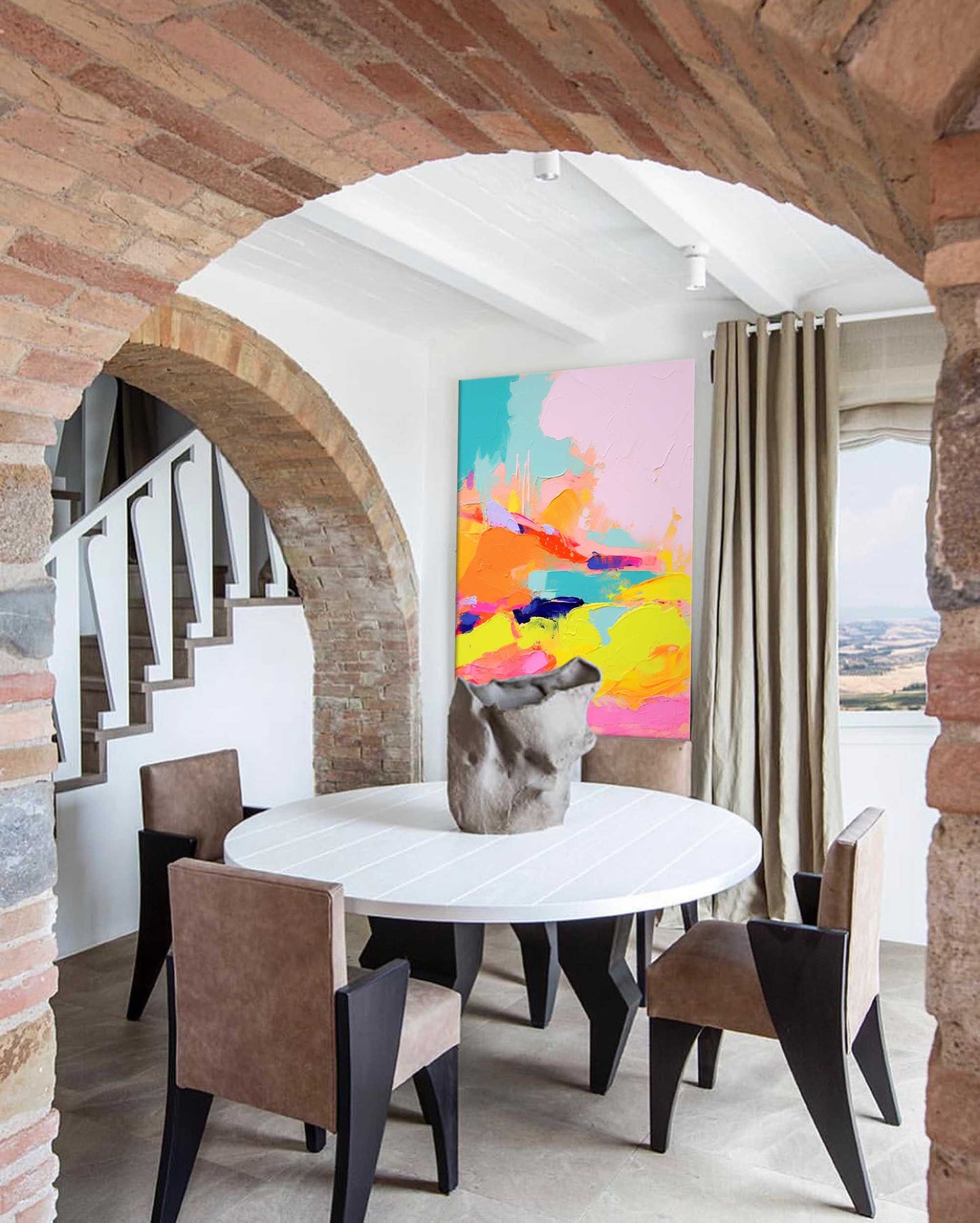 Joyful Expression - Textured Colorful Art Abstract Painting