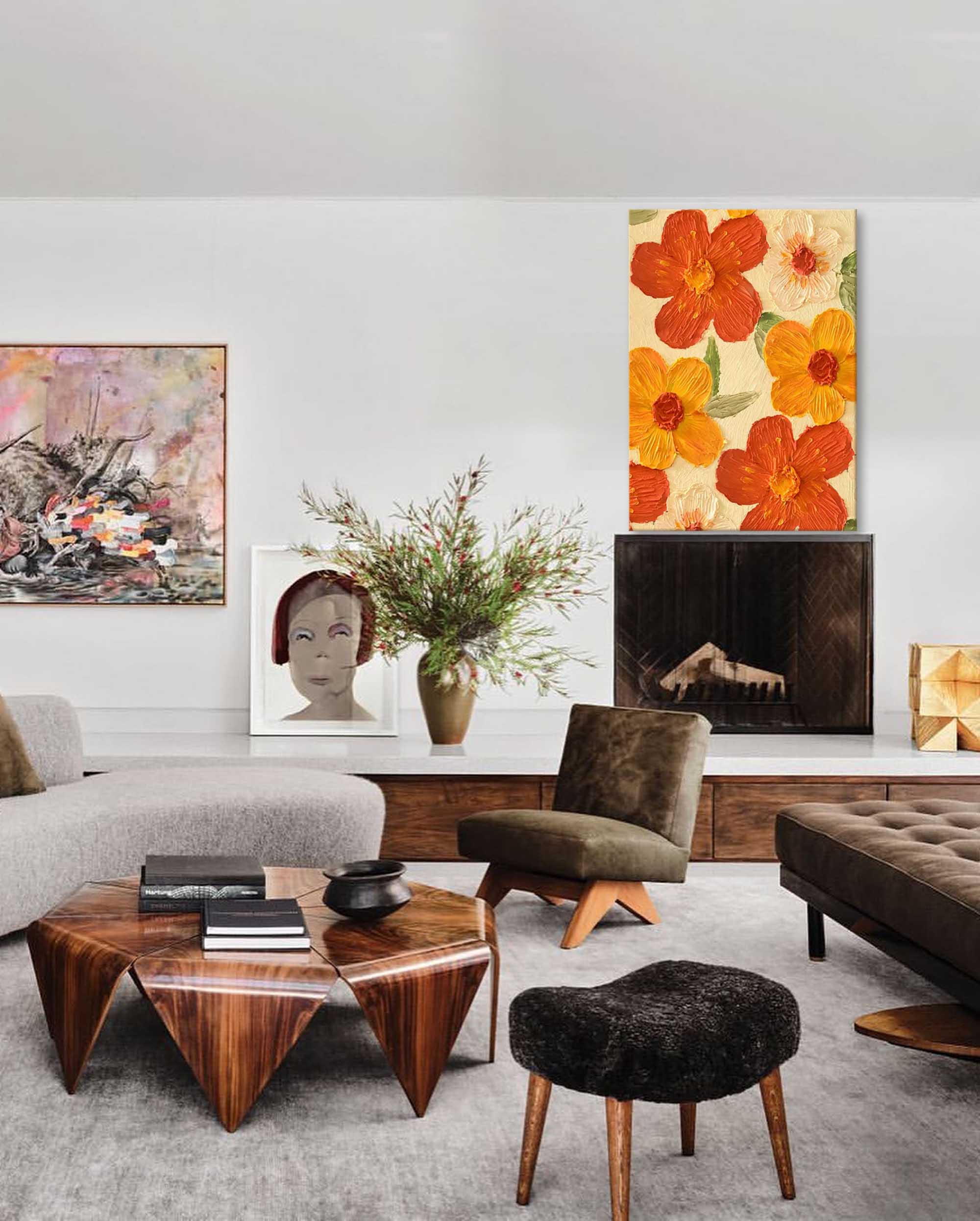 Flower Canvas Art #FL006