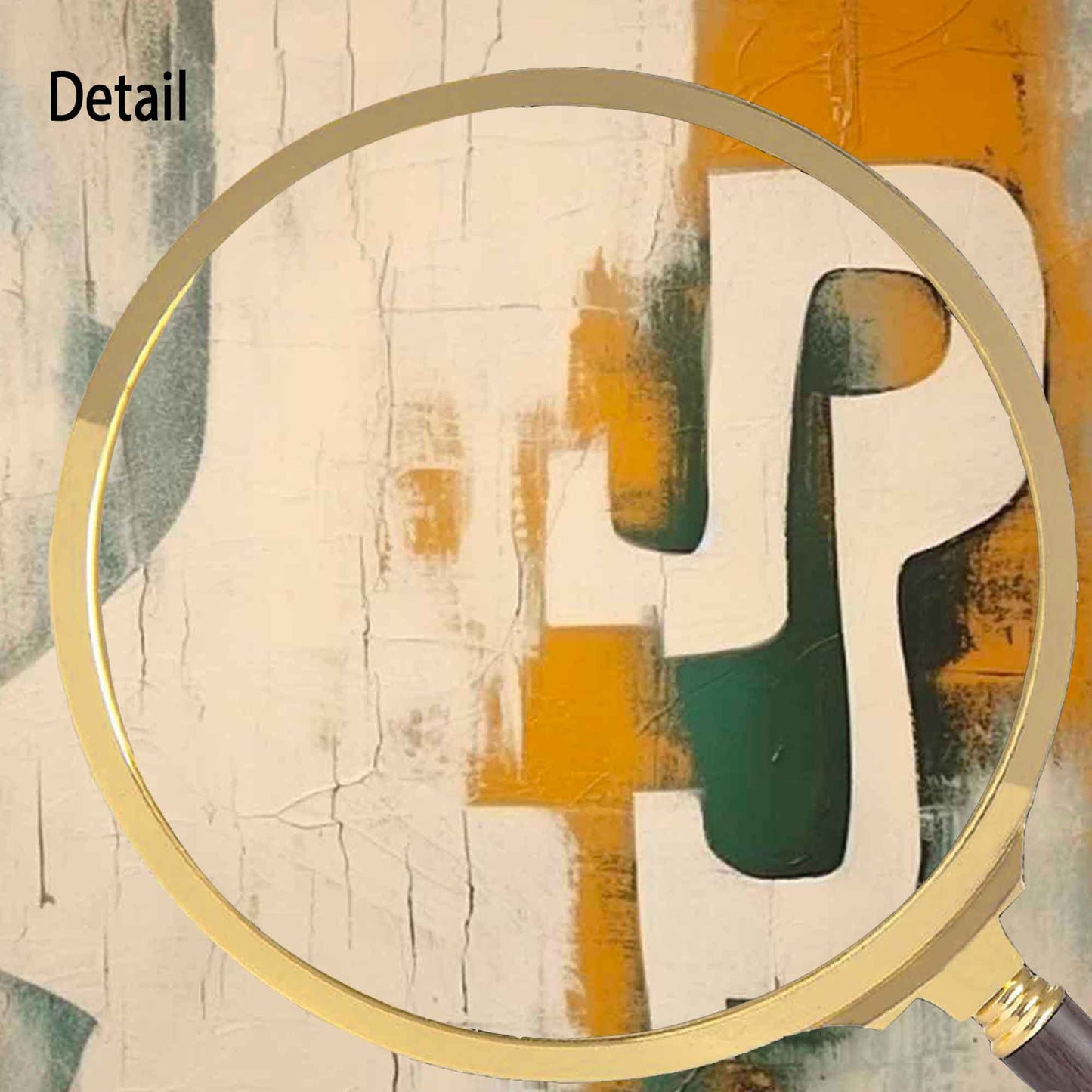 Urban Glyph - Yellow and Green Abstract Graffiti Wall Art