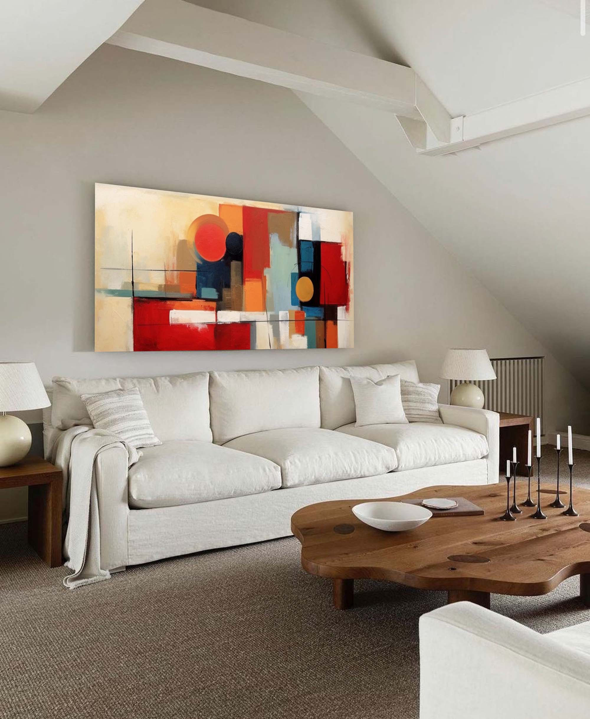 Geometric Canvas Art #GE007