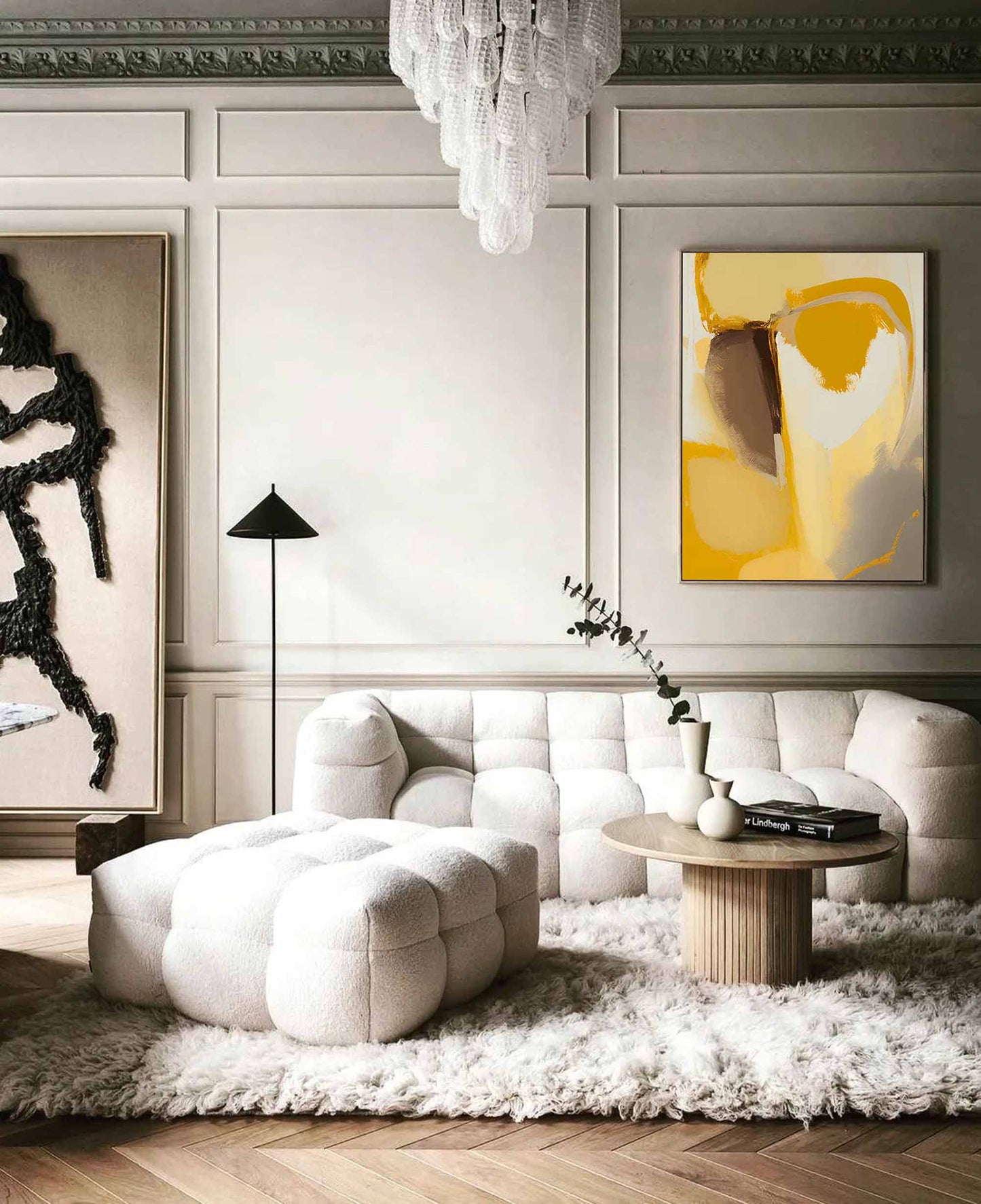 Golden Earth - Bold Earth Tone Abstract Paintings on Canvas