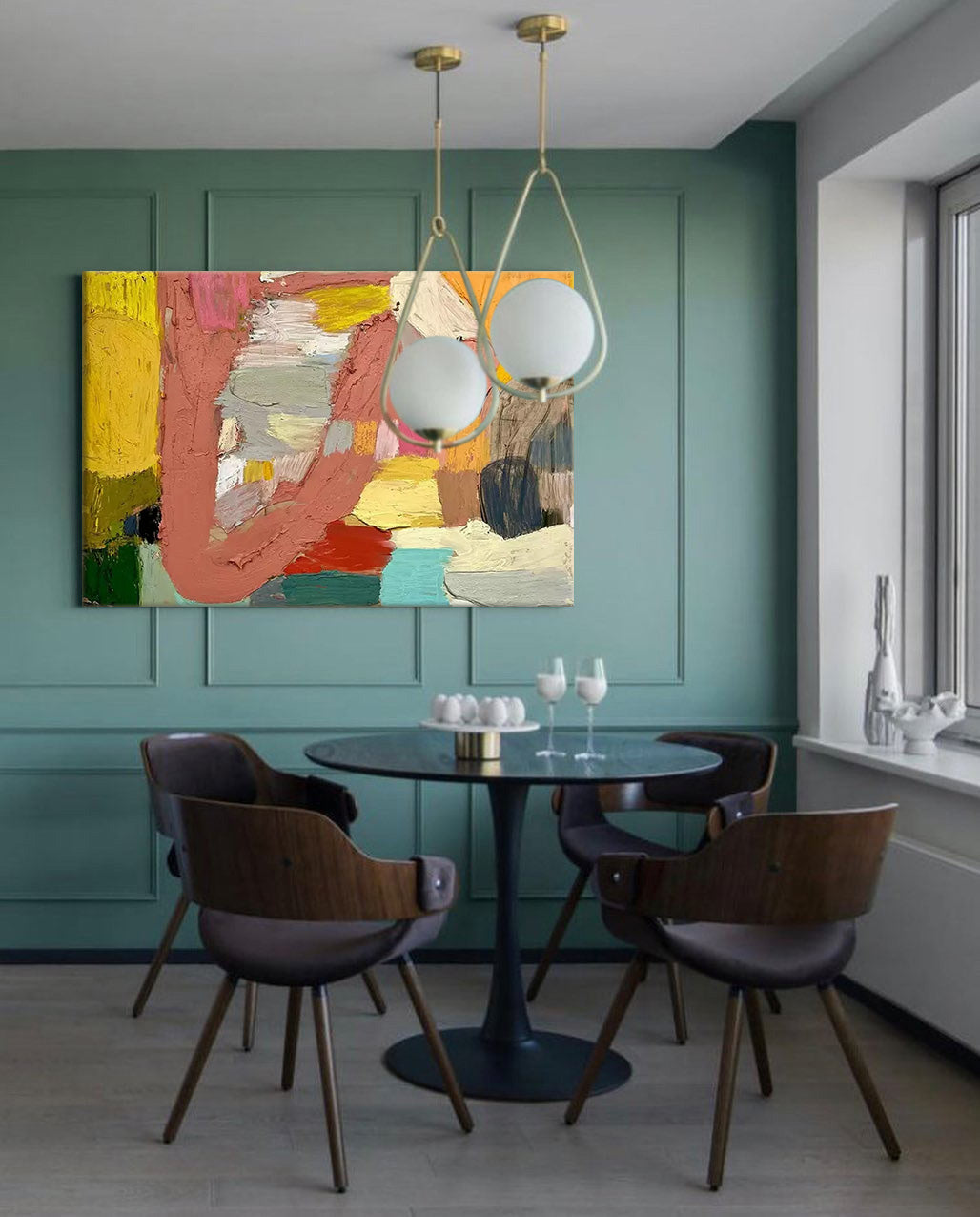 Earthen Flow - Expressive Paintings with Texture, Contemporary Impasto Art