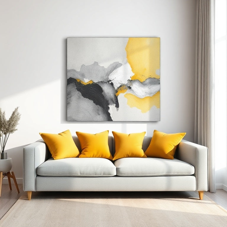 Harmonious Color Coordination Between Furniture and Art