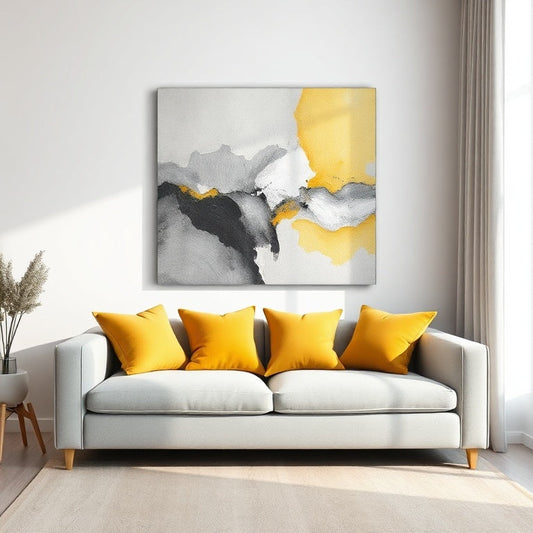 Harmonious Color Coordination Between Furniture and Art