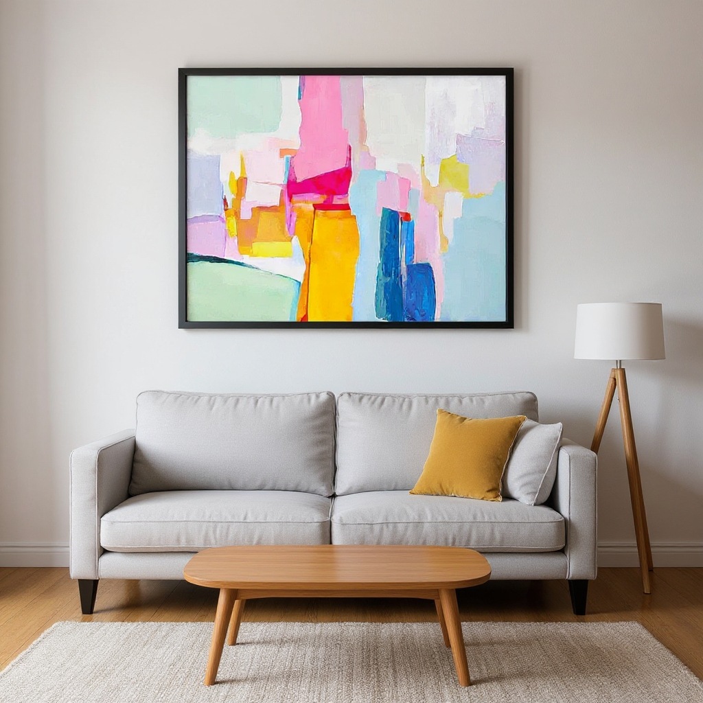 Abstract Textured Canvas Art – Hand-Finished Modern Wall Art