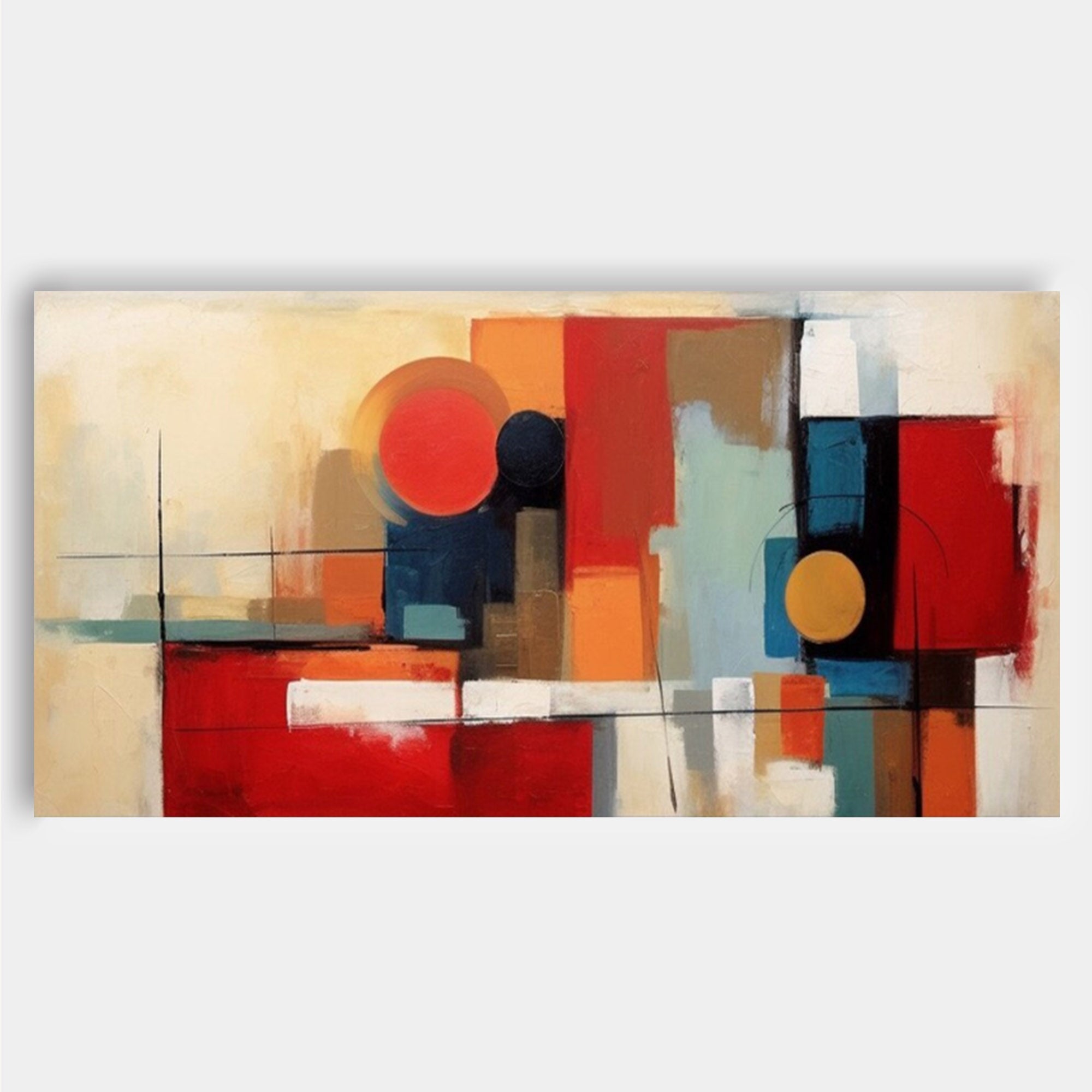 Geometric Canvas Art #GE007