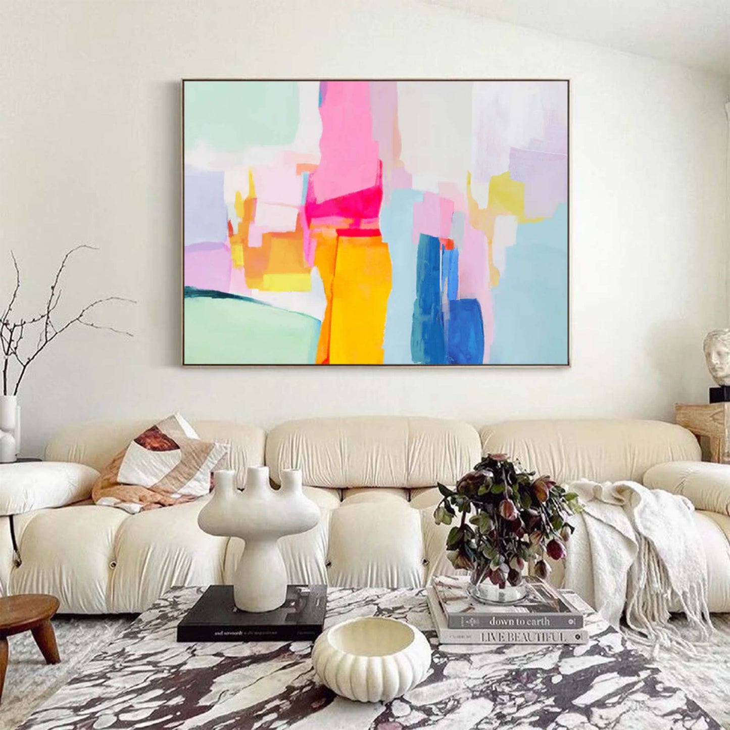 Abstract Textured Canvas Art – Hand-Finished Modern Wall Art