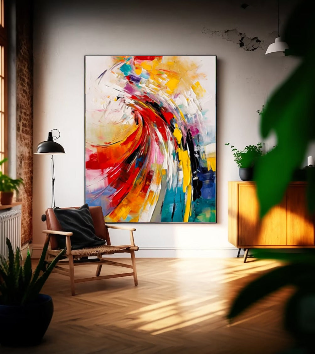 Dynamic Surge - Colorful Contemporary Modern Abstract Painting
