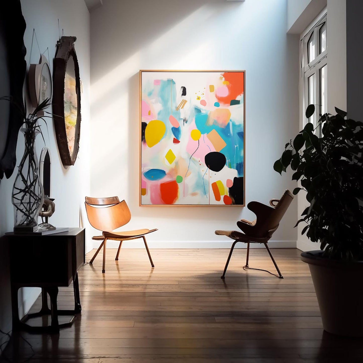Joyful Celebration - Playful Whimsical Wall Art, Contemporary Colorful Painting