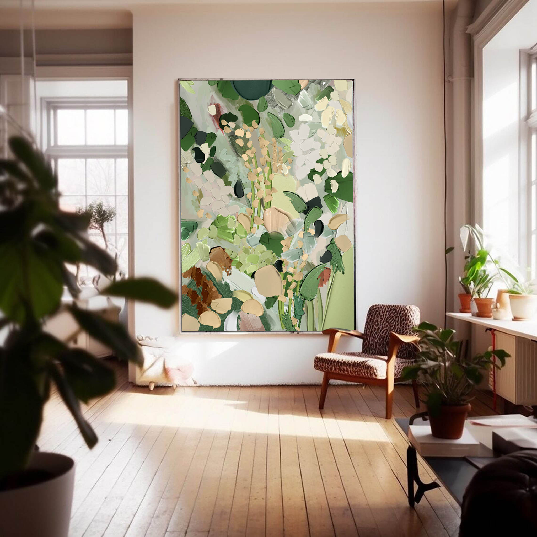 Abstract Canvas Art #AB095