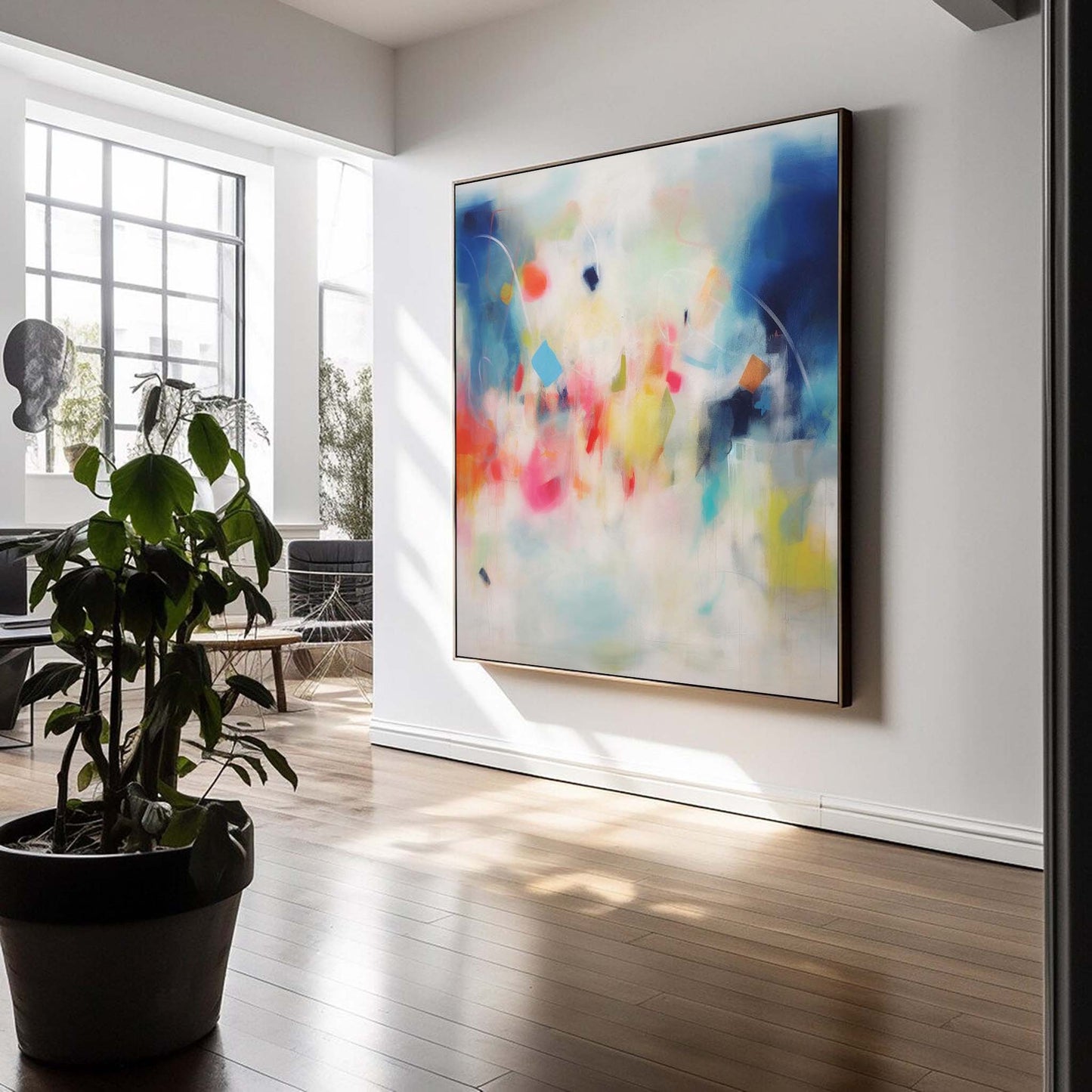 Joyful Dream - Contemporary Happy Abstract Painting, Modern Colorful Art