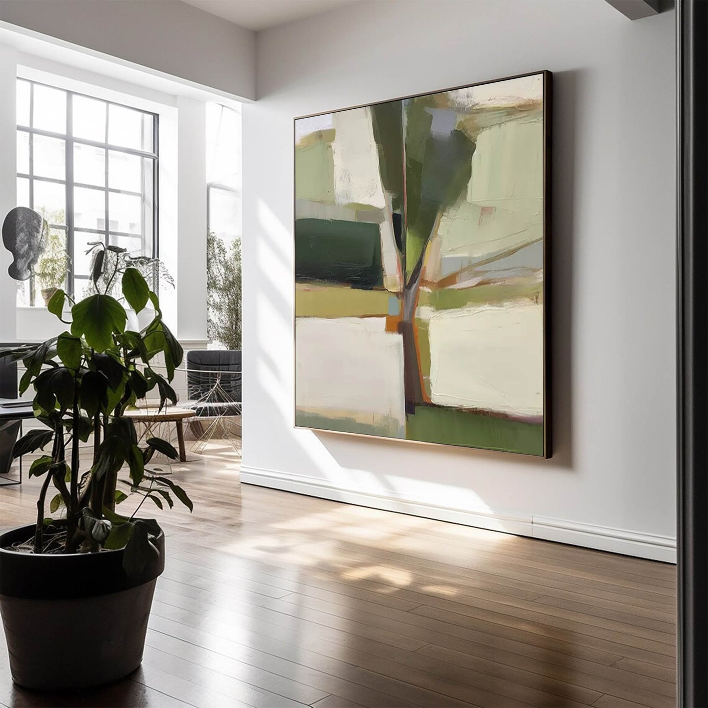 Olive Grove - Modern Abstract Landscape Art Tree Painting