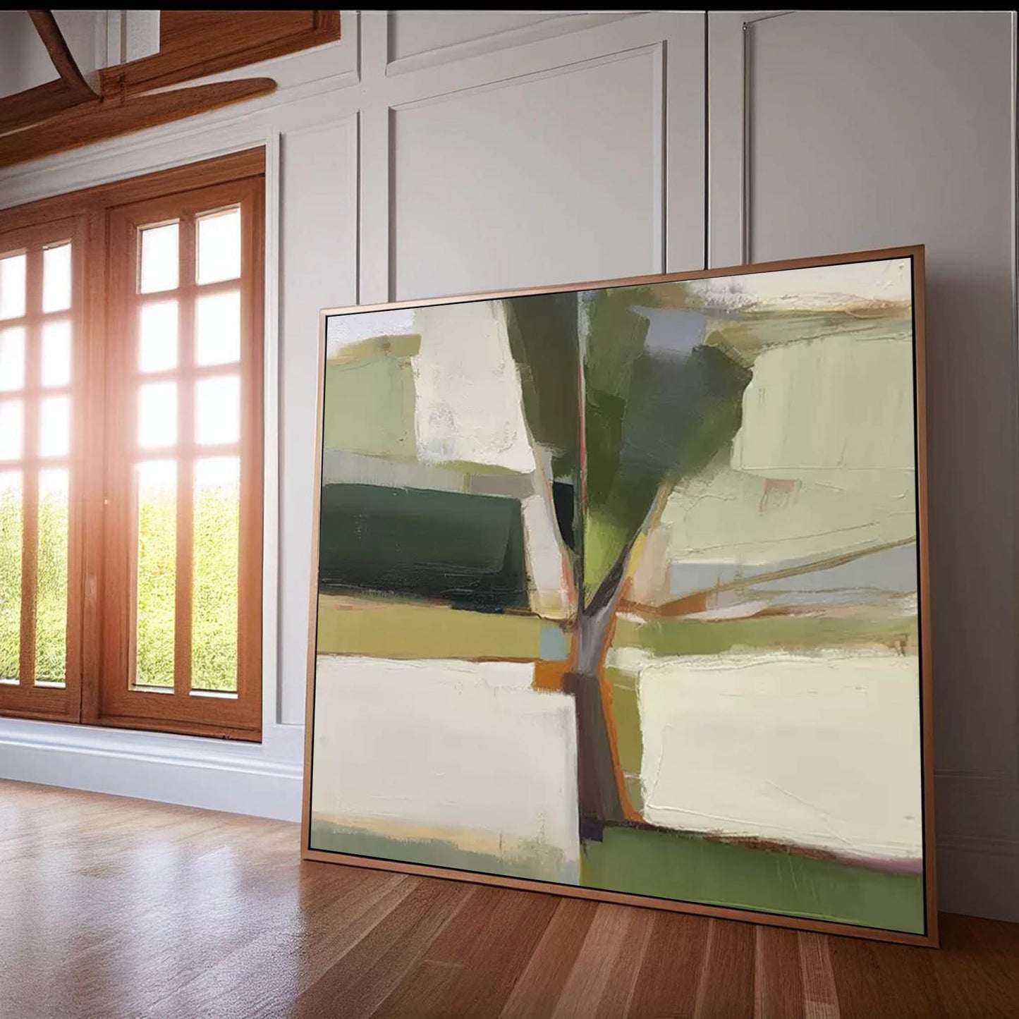 Olive Grove - Modern Abstract Landscape Art Tree Painting