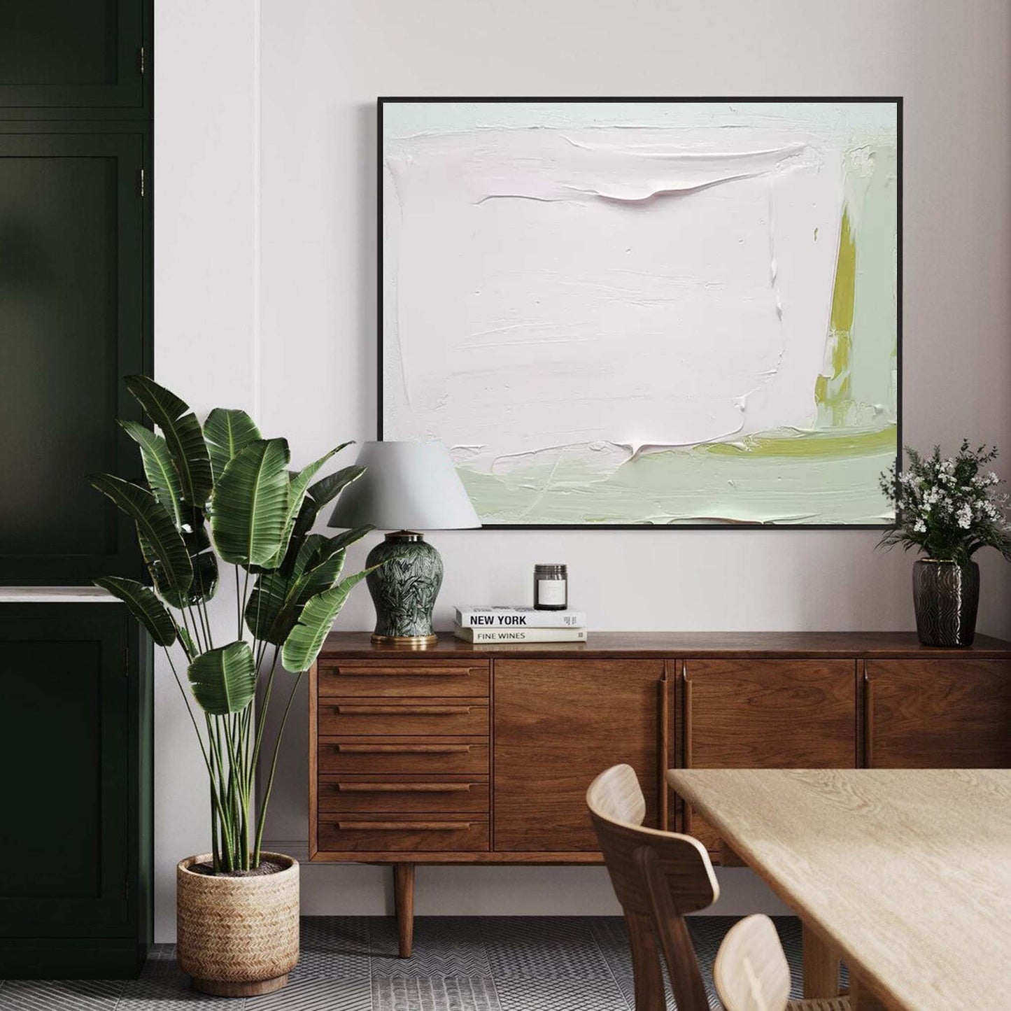 Serene Texture - Heavy Impasto Minimalist White Art Painting