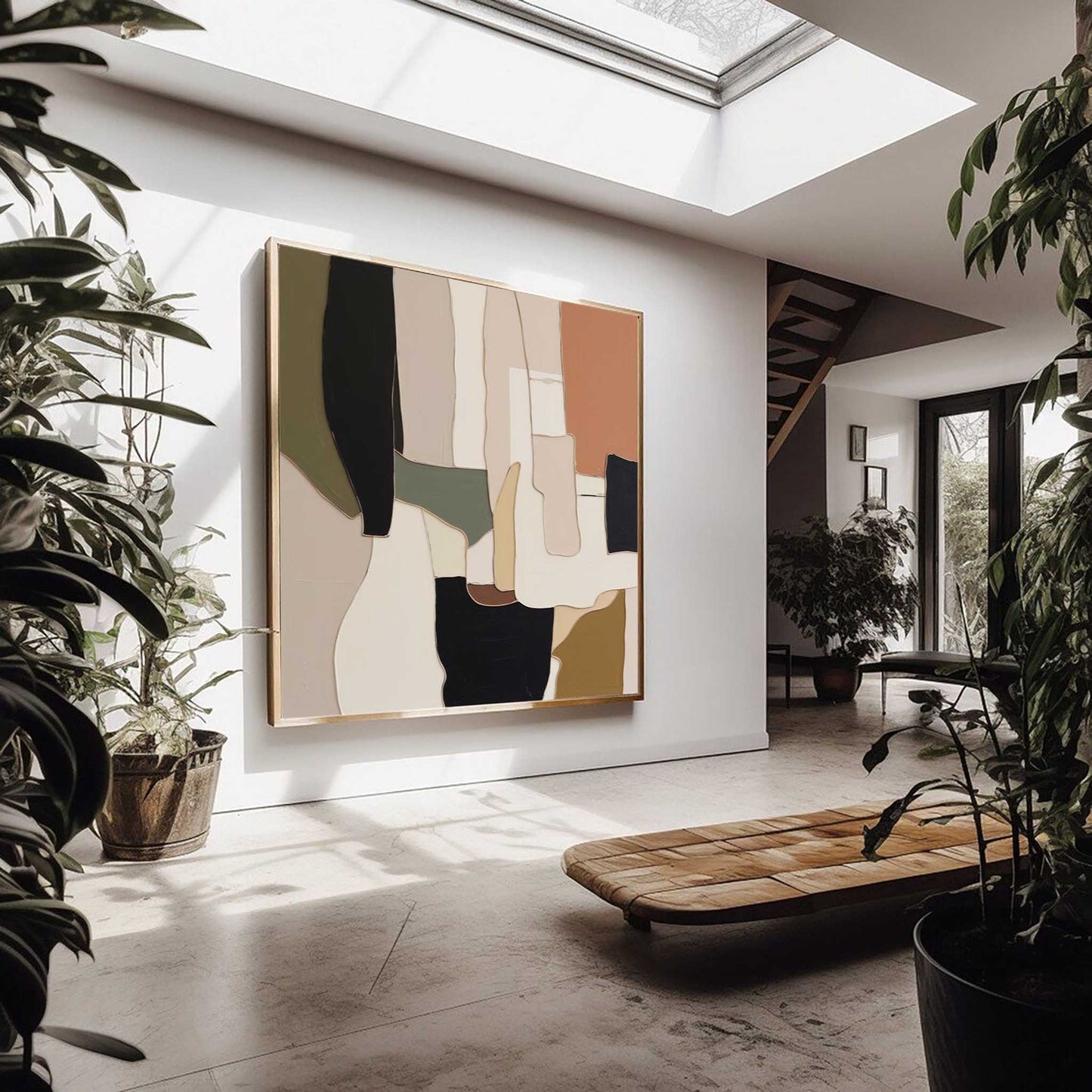 Formation Study - Modern Minimal Abstract Neutral Art in Earth Tones