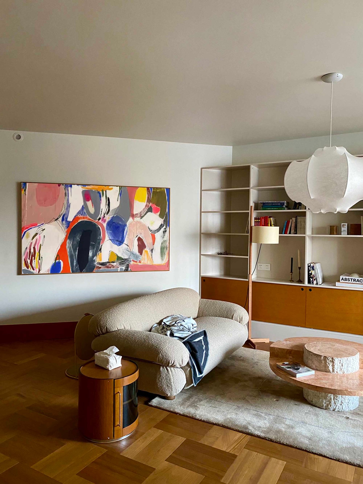 Eclectic Forms - Horizontal Wall Art Colorful Abstract Canvas