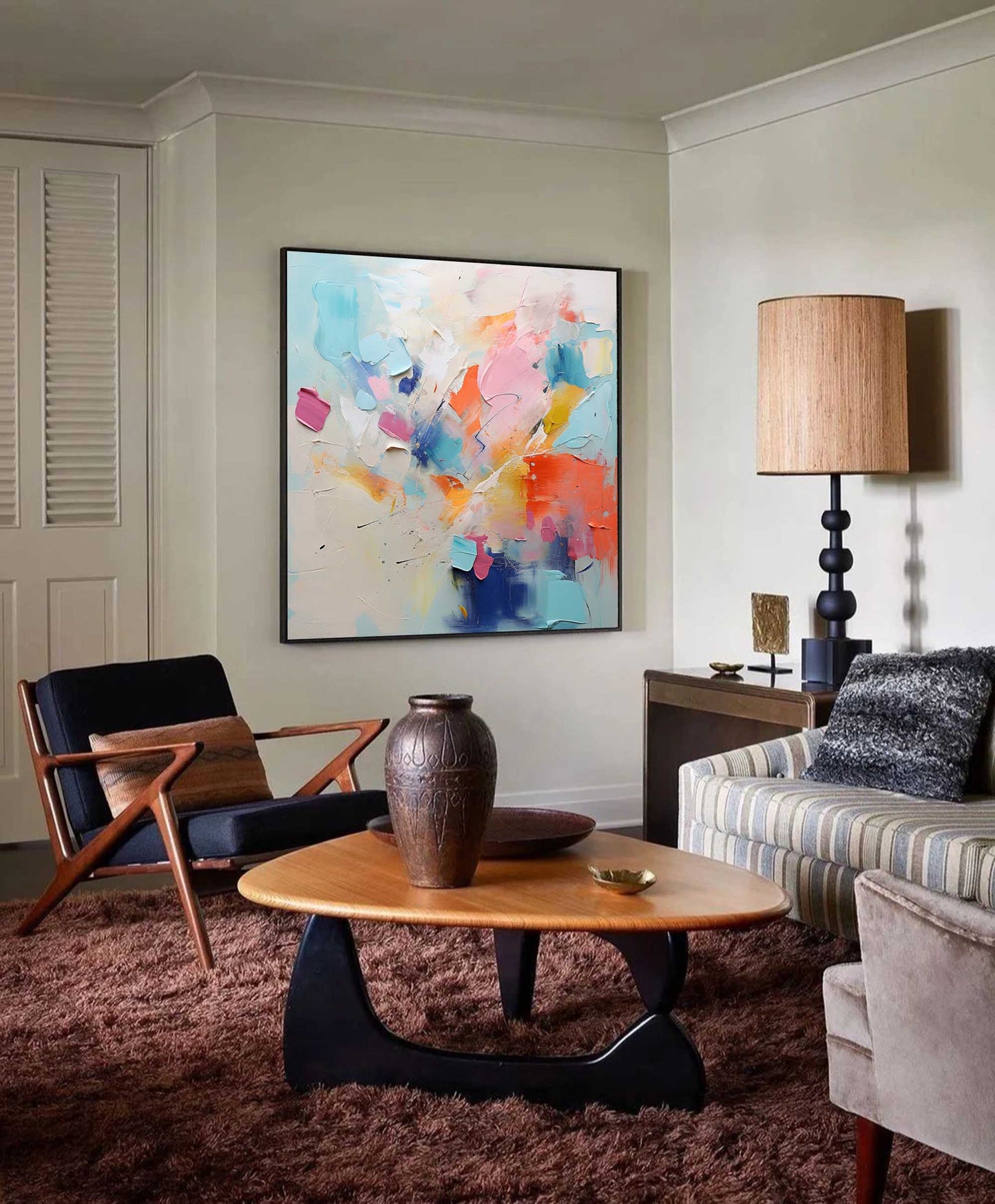 Joyful Chaos - Contemporary Abstract Painting Ideas, Large Colorful Art