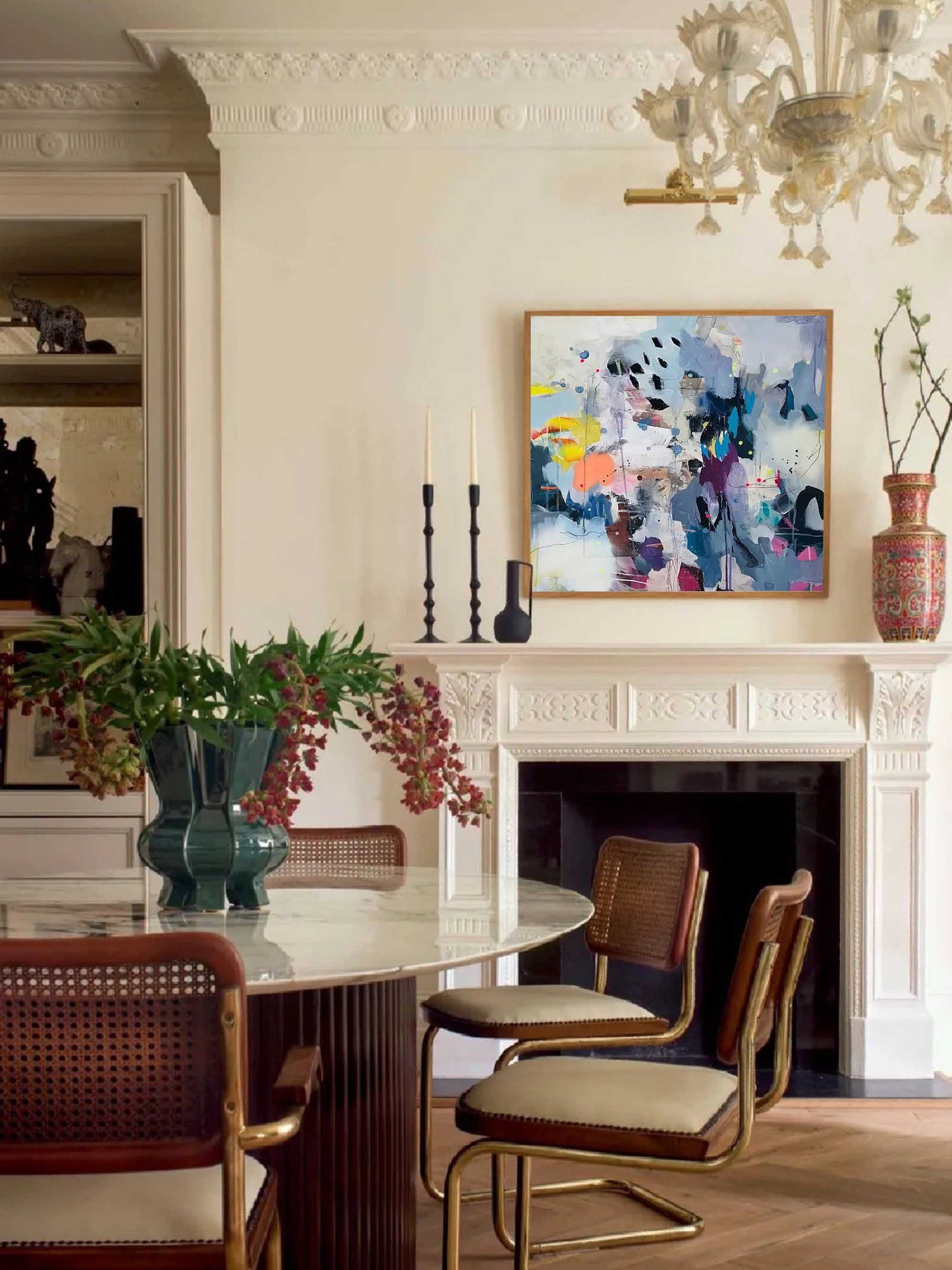 Urban Splash - Graffiti Wall Art Colorful Abstract Canvas