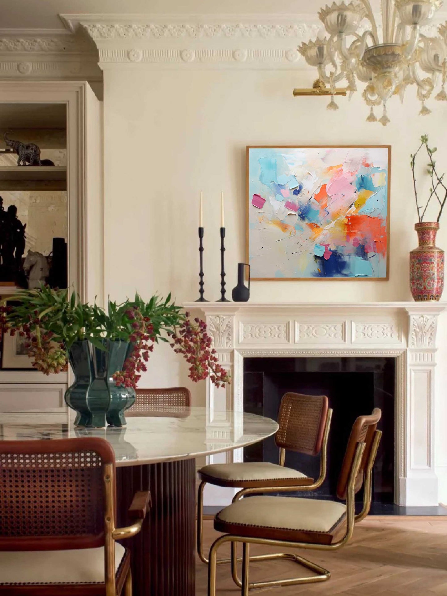 Joyful Chaos - Contemporary Abstract Painting Ideas, Large Colorful Art