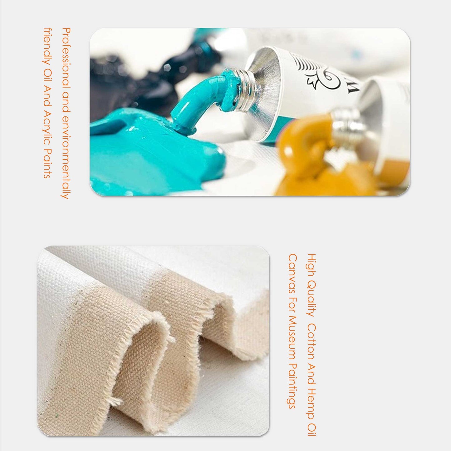 Luminous Field - Yellow Abstract Painting Modern Red & Orange Canvas