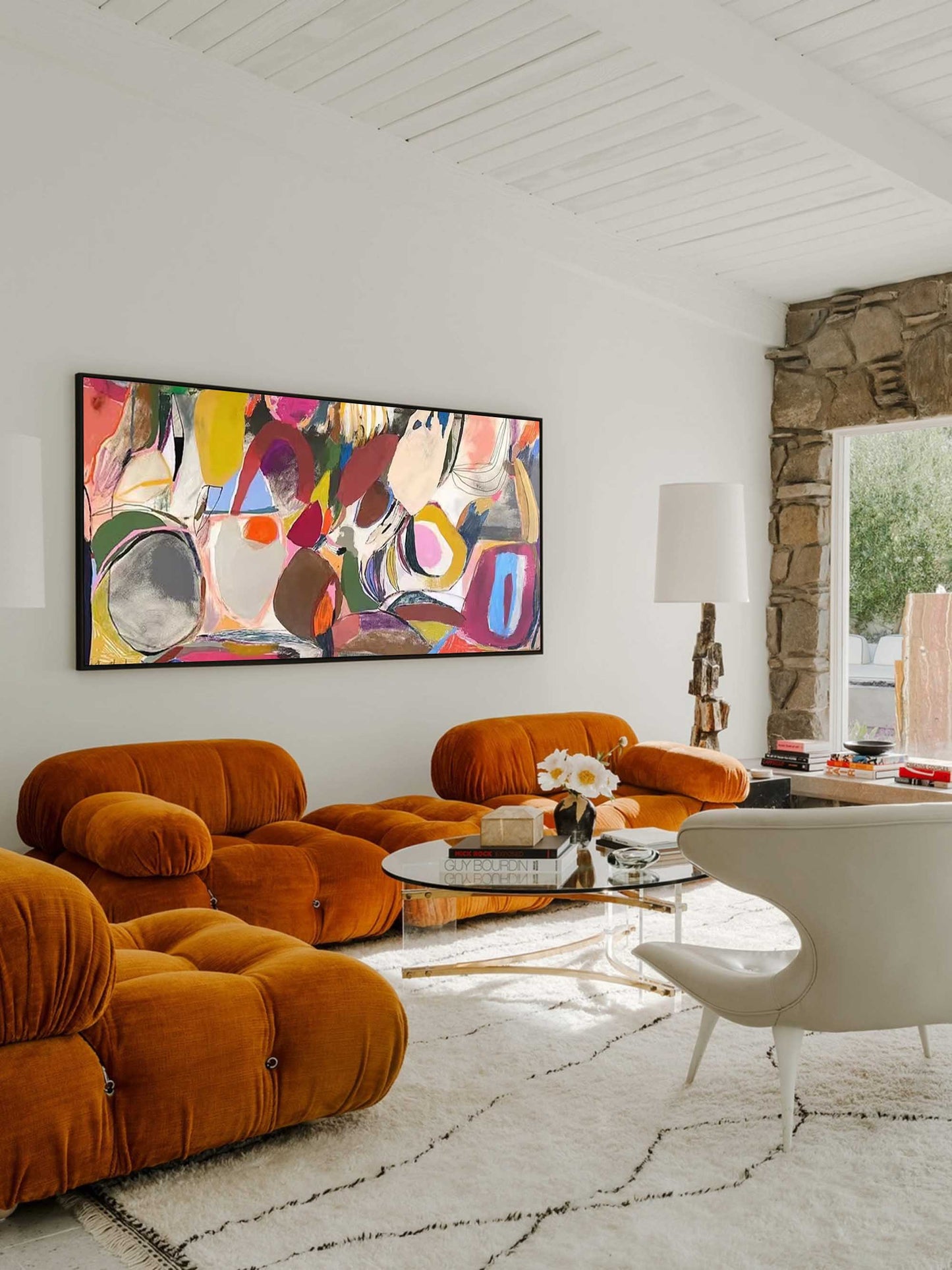 Bohemian Rhapsody - Eclectic Wall Art Panoramic Abstract Canvas