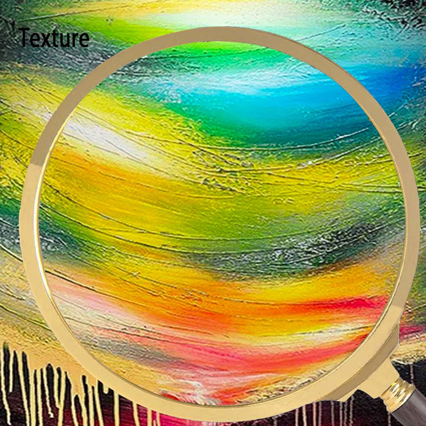 Cosmic Meltdown - Vibrant Abstract Art Painting with Gold Drips