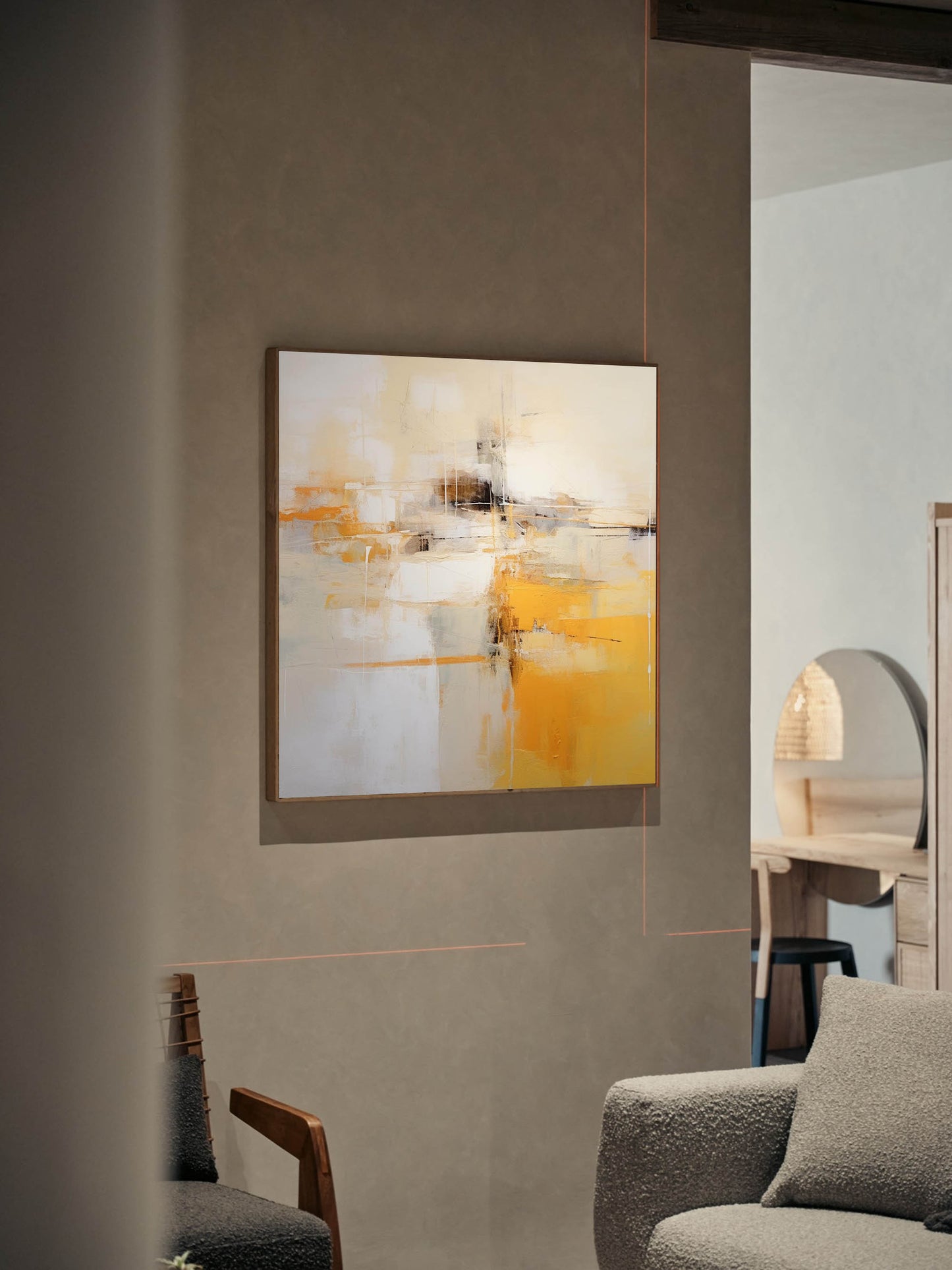 Golden Hour - Abstract Art Paintings for Living Room