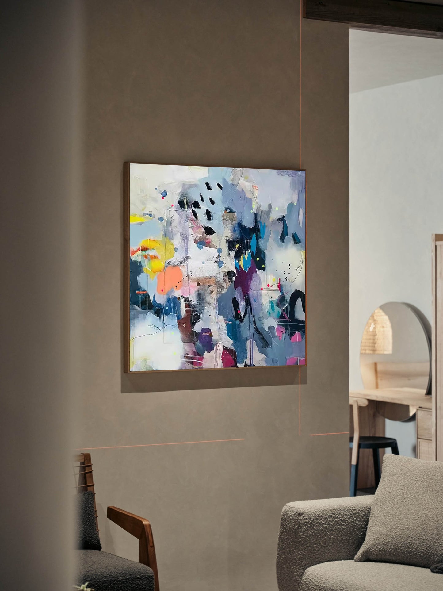 Urban Splash - Graffiti Wall Art Colorful Abstract Canvas