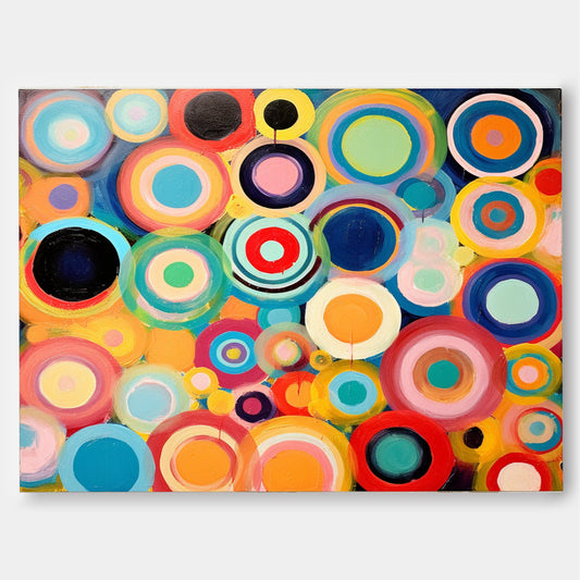 Joyful Rhythm - Pop Art Inspired Colorful Abstract Canvas