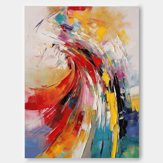 Dynamic Surge - Colorful Contemporary Modern Abstract Painting