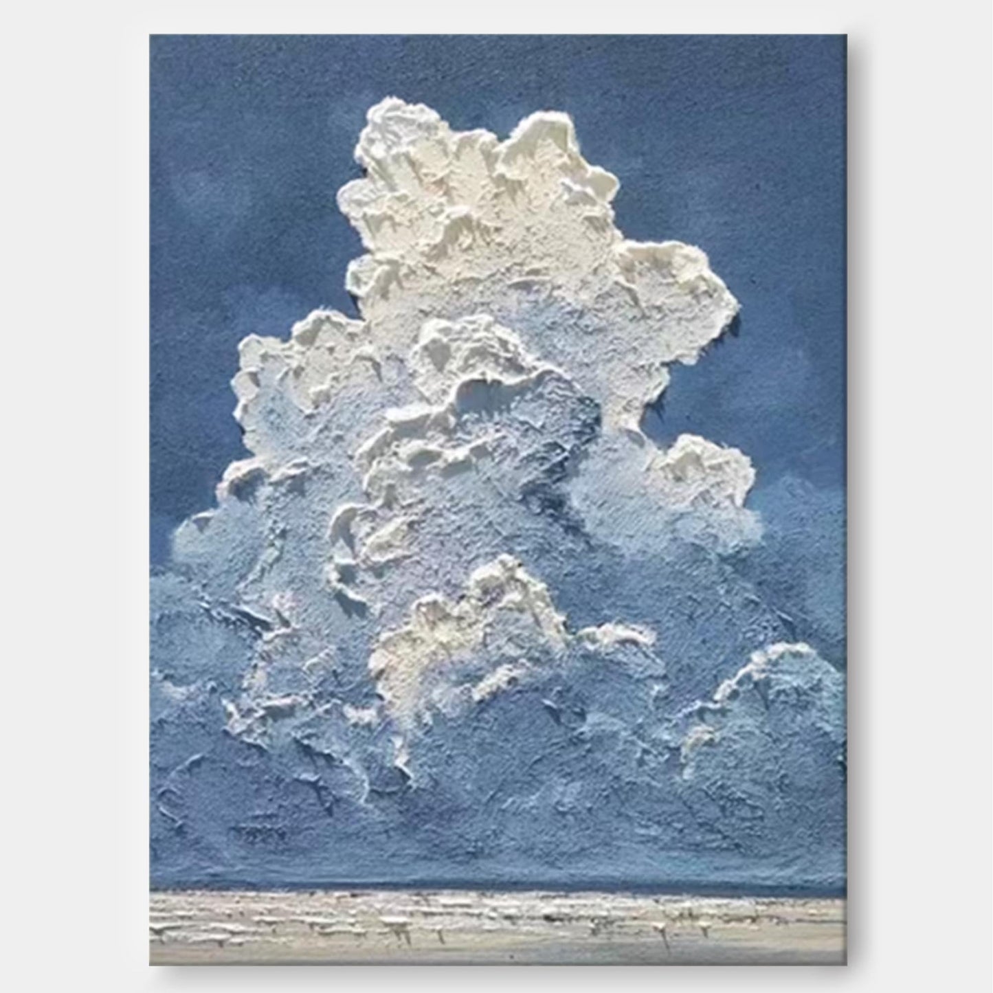Cumulus - Sculptural Cloud 3D Wall Art Textured Canvas