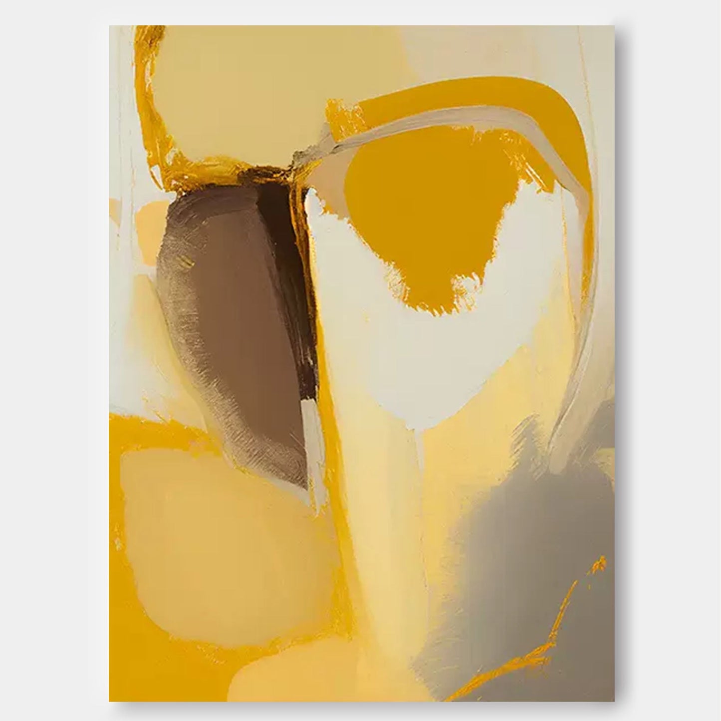 Golden Earth - Bold Earth Tone Abstract Paintings on Canvas