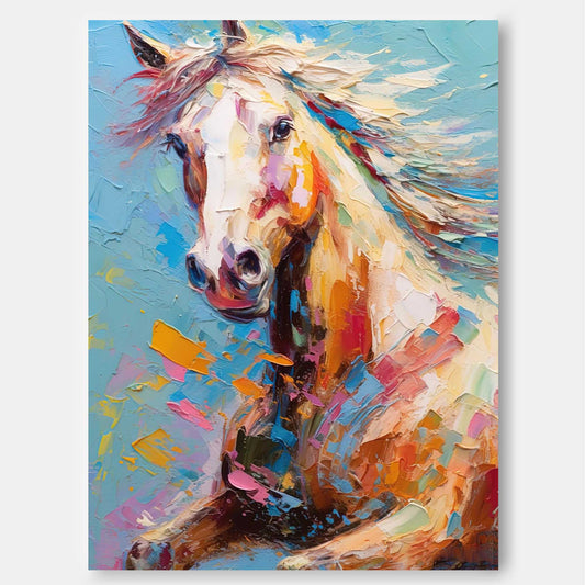 Majestic Spirit - Colorful Animal Art Horse Artwork Canvas