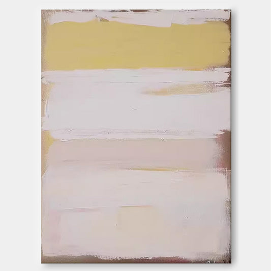 Quiet Horizon - Neutral Wall Art Minimalist Beige Abstract