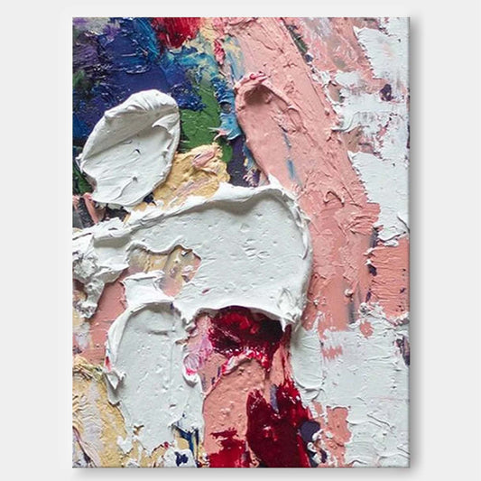 Artist's Palette - Colorful Abstract Palette Knife Painting