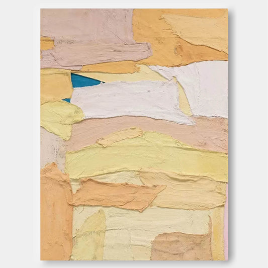 Desert Sun - Abstract Textured Paintings in Warm Earth Tones