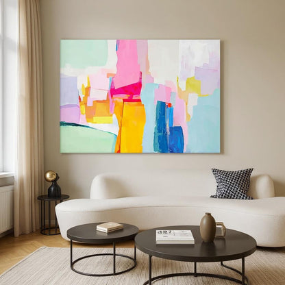 Abstract Textured Canvas Art – Hand-Finished Modern Wall Art