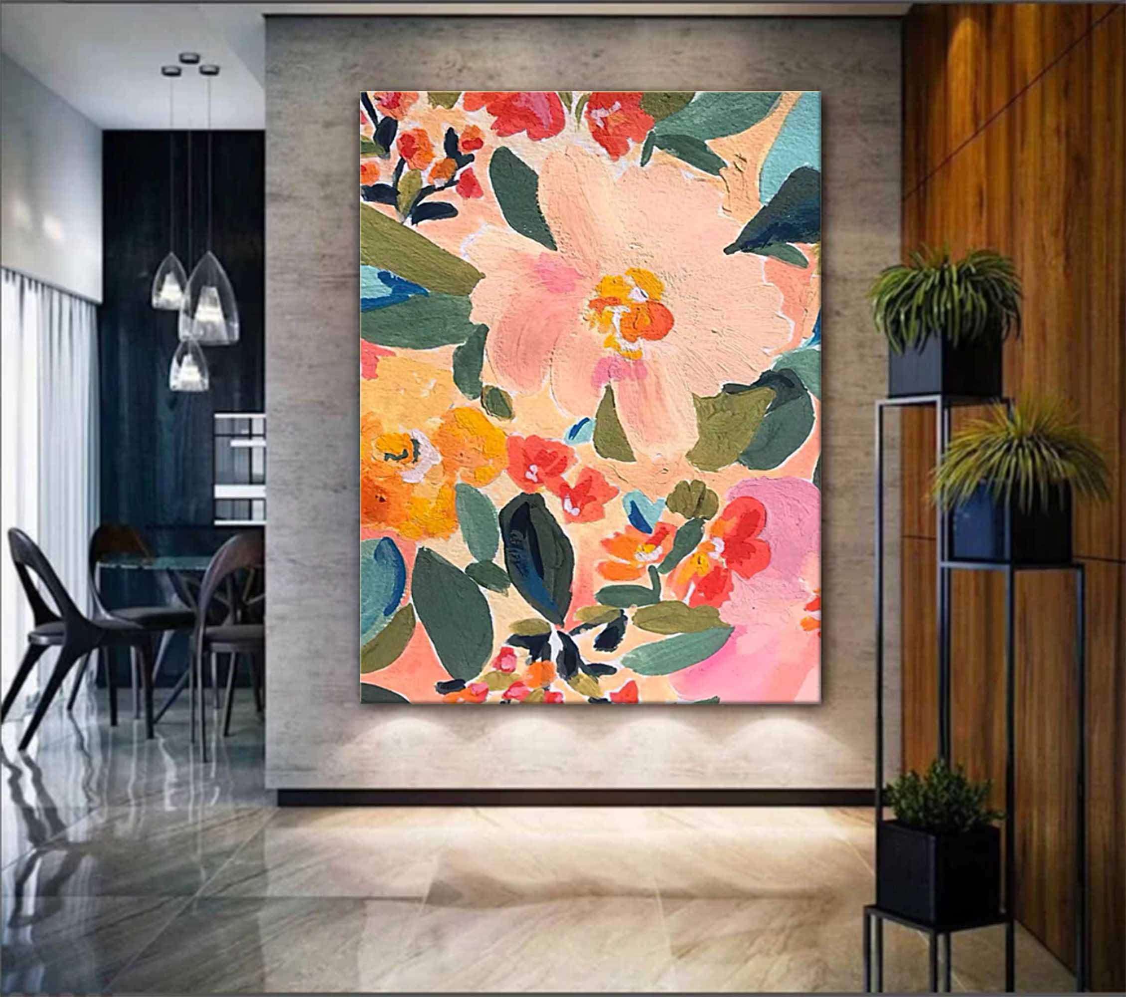 Flower Canvas Art #FL001