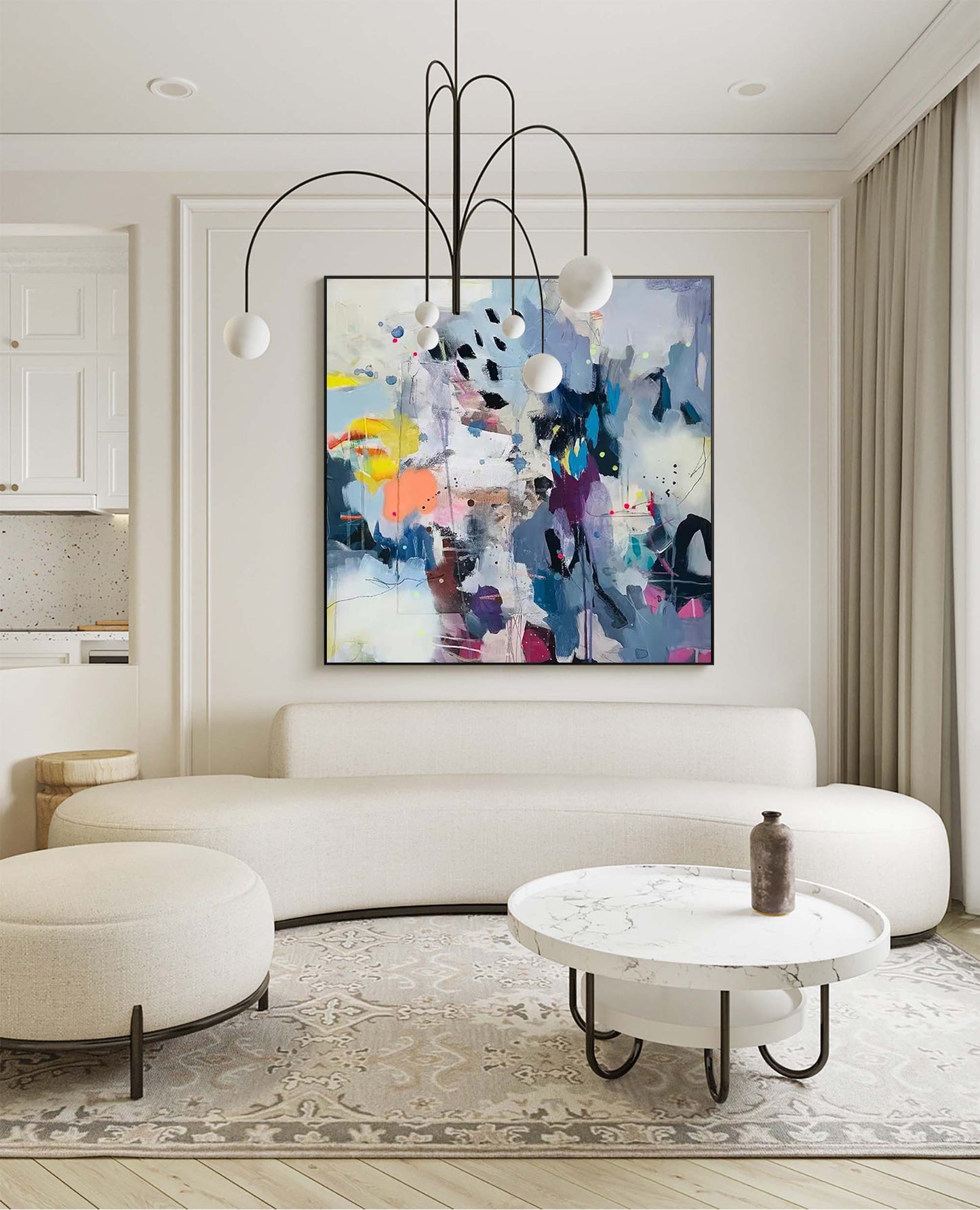 Urban Splash - Graffiti Wall Art Colorful Abstract Canvas